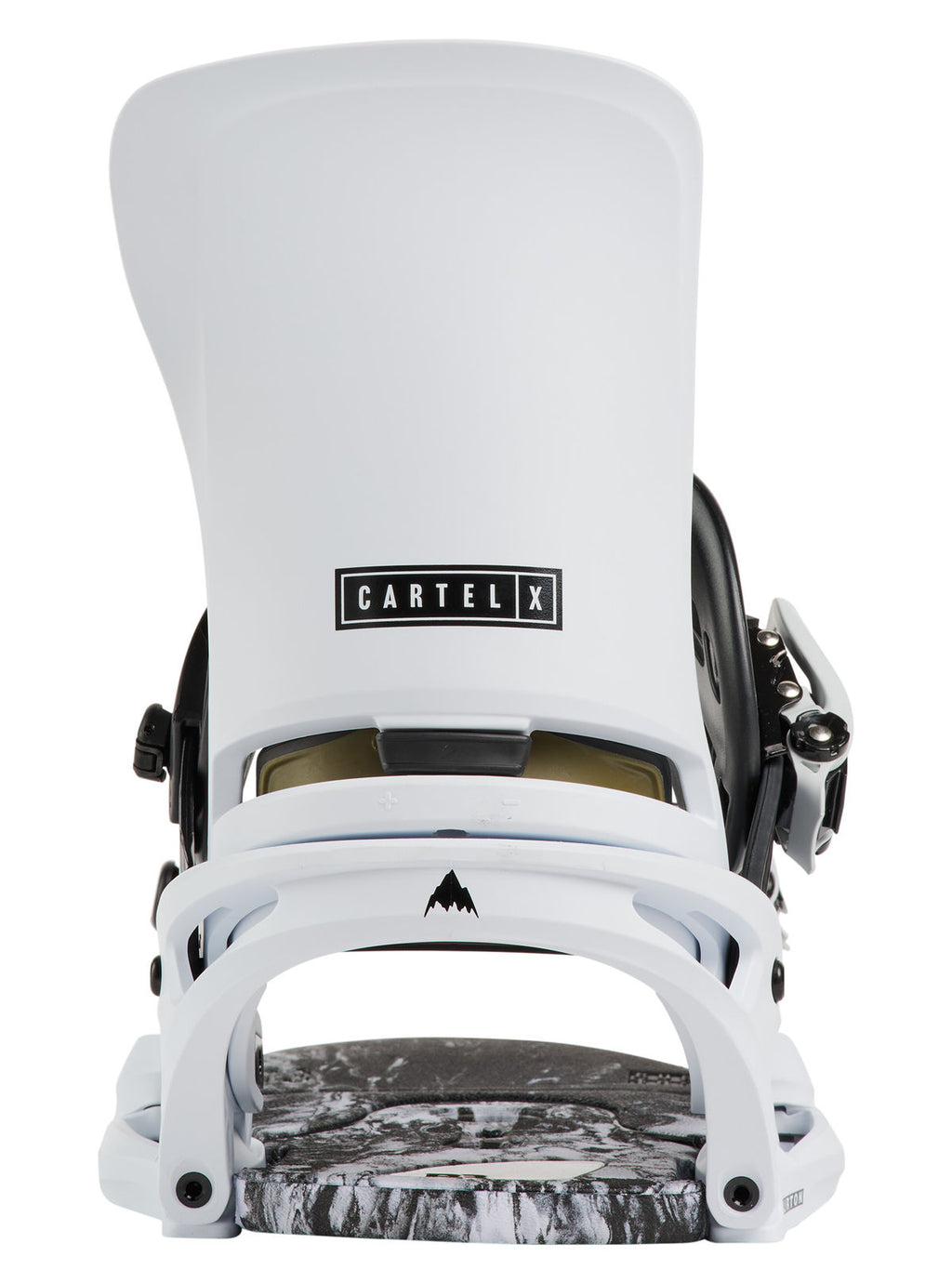 Men's Burton Cartel X EST Snowboard Bindings - White - Burton Bindings Strap - alternate view 3