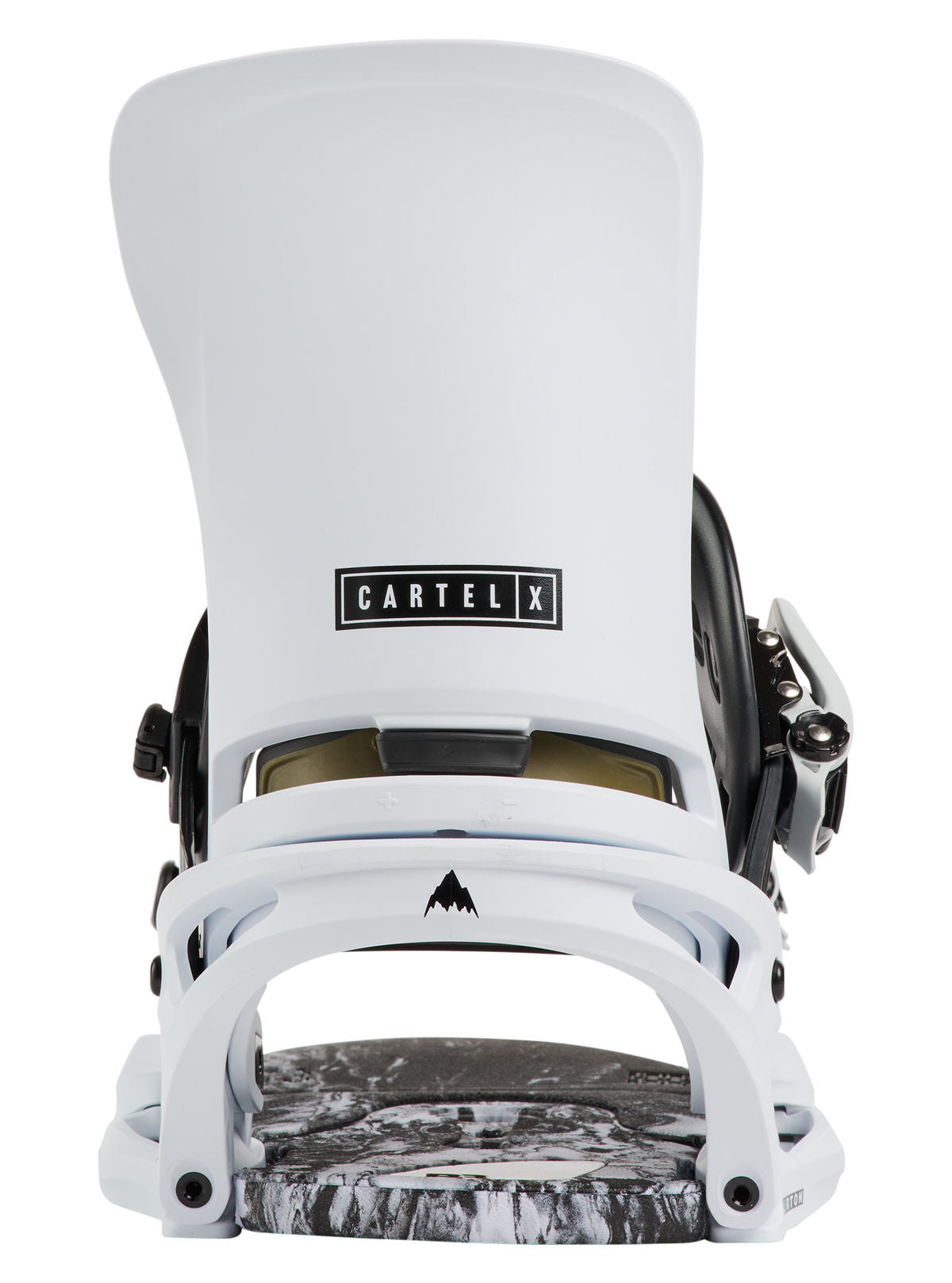 Men's Burton Cartel X EST Snowboard Bindings - White - Burton Bindings Strap - alternate view 3