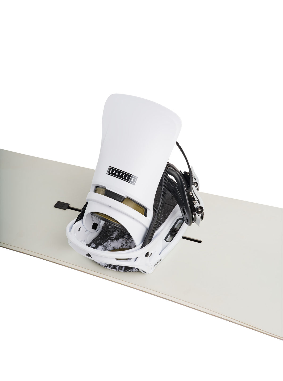 Men's Burton Cartel X EST Snowboard Bindings - White - Burton Bindings Strap - alternate view 6