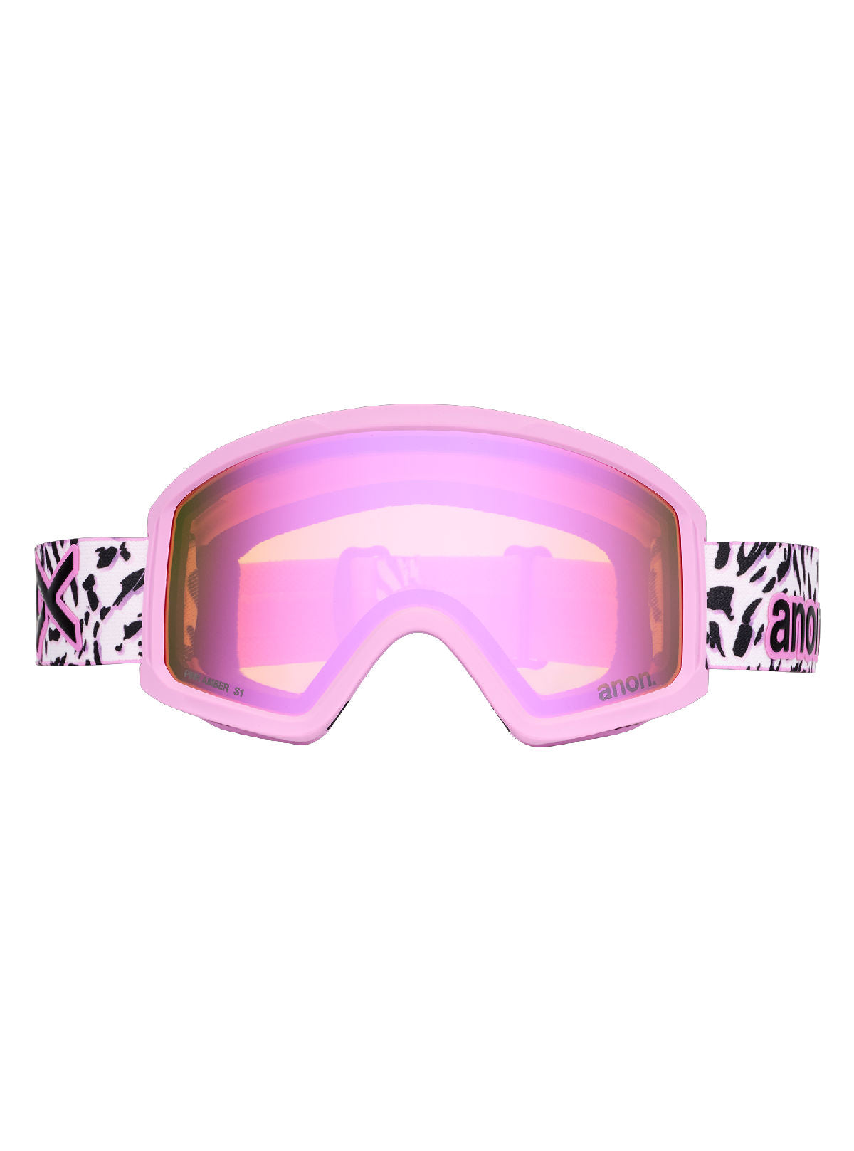 Anon Tracker 2.0 Goggles + MFI Face Mask - Leopard Pink / Pink Amber - Anon Traditional Goggle - alternate view 2