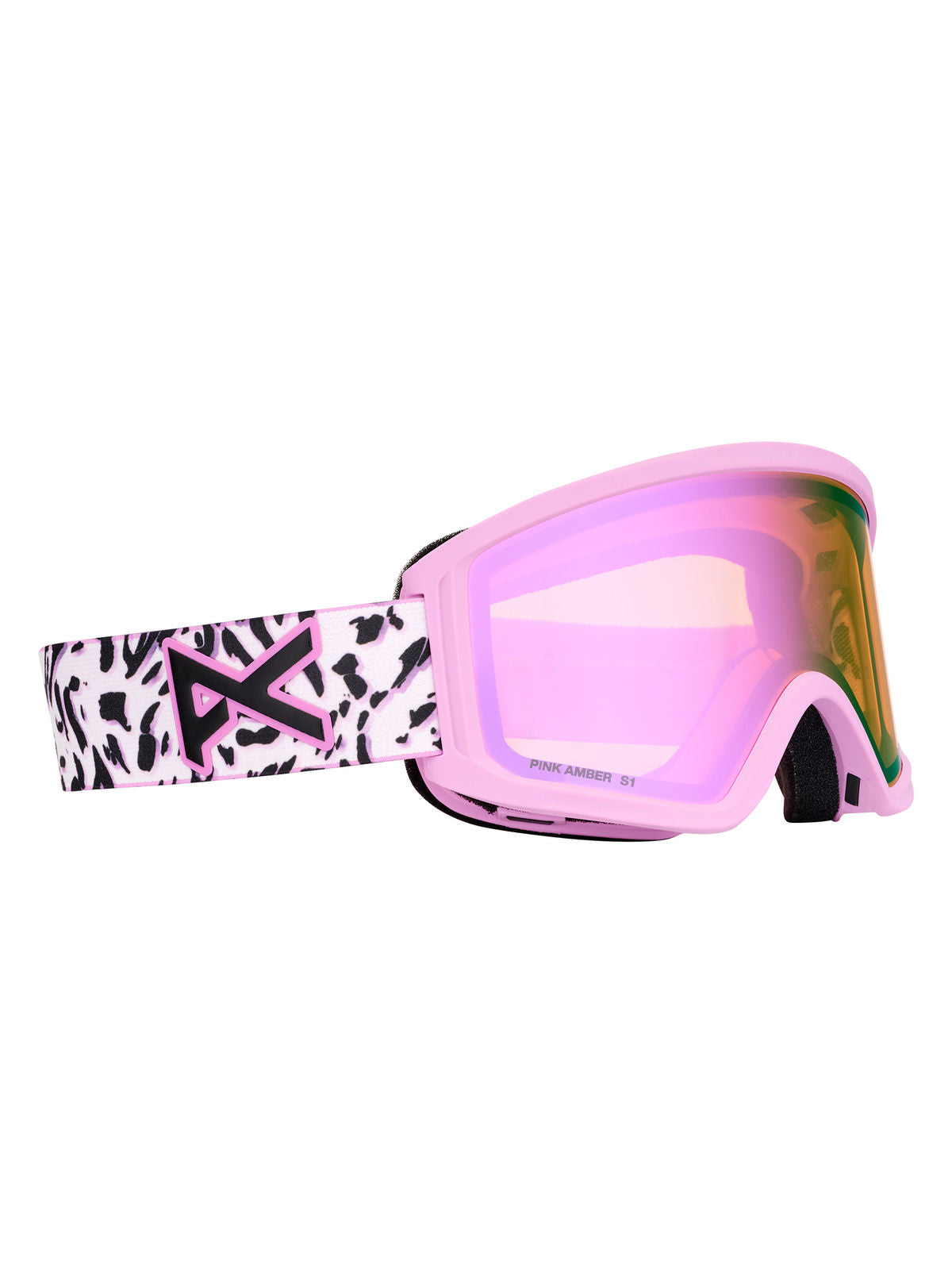 Anon Tracker 2.0 Goggles + MFI Face Mask - Leopard Pink / Pink Amber - Anon Traditional Goggle