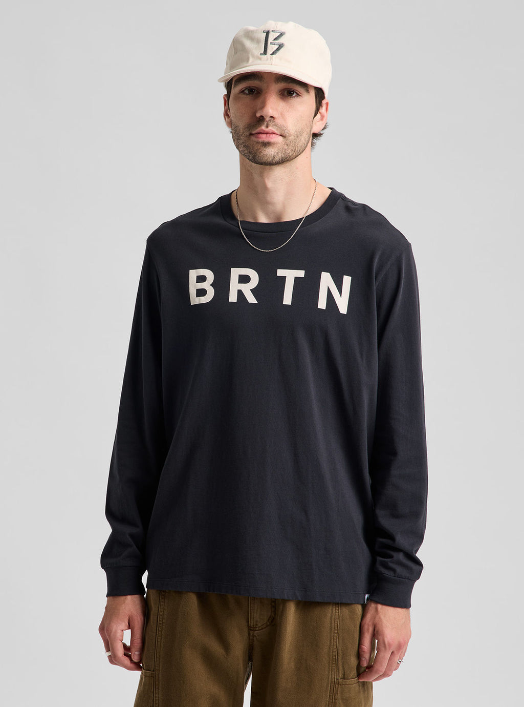 Burton BRTN Long Sleeve T-Shirt - True Black - Burton Ls Tee Apparel - alternate view 3