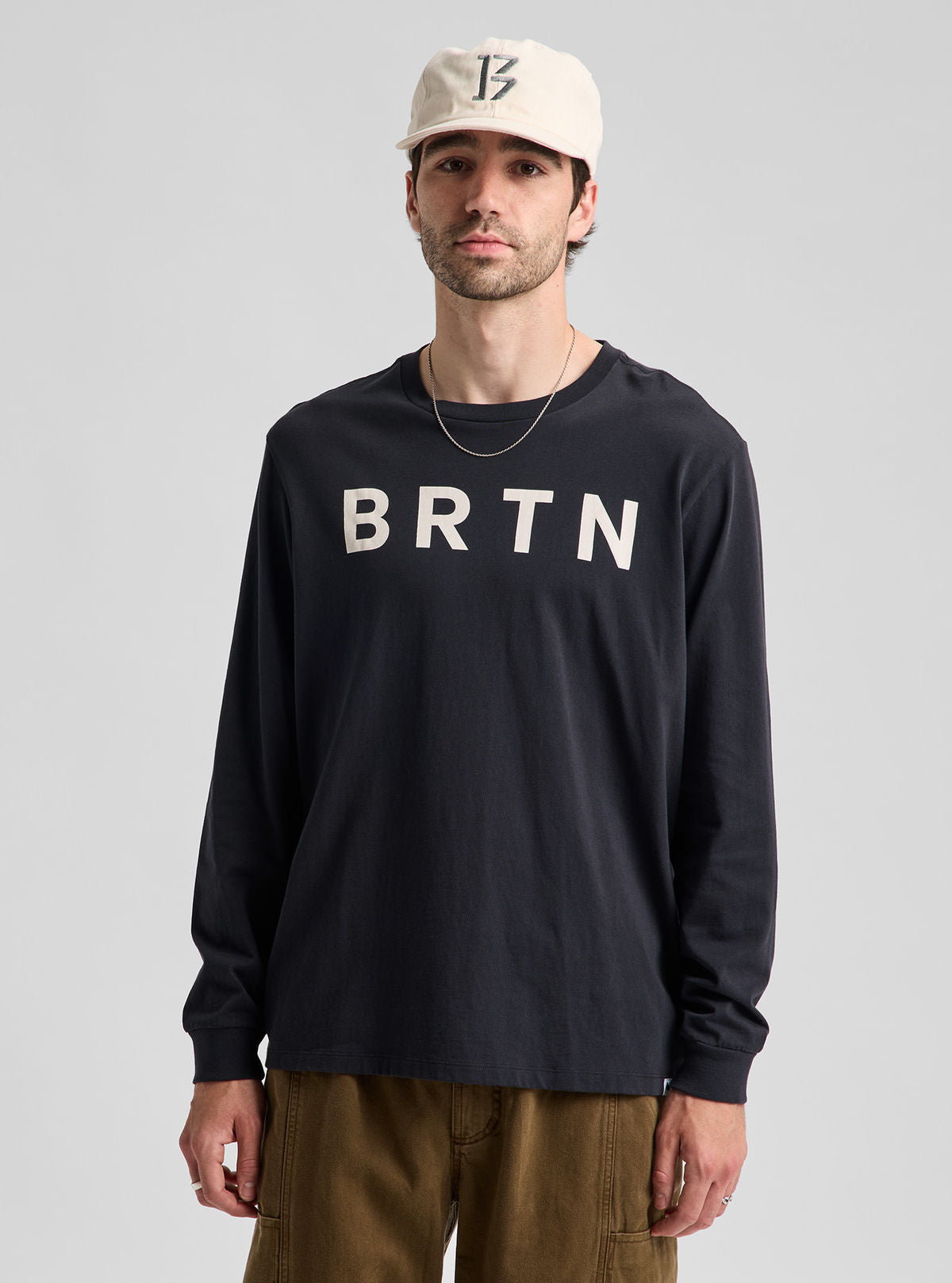Burton BRTN Long Sleeve T-Shirt - True Black - Burton Ls Tee Apparel - alternate view 3