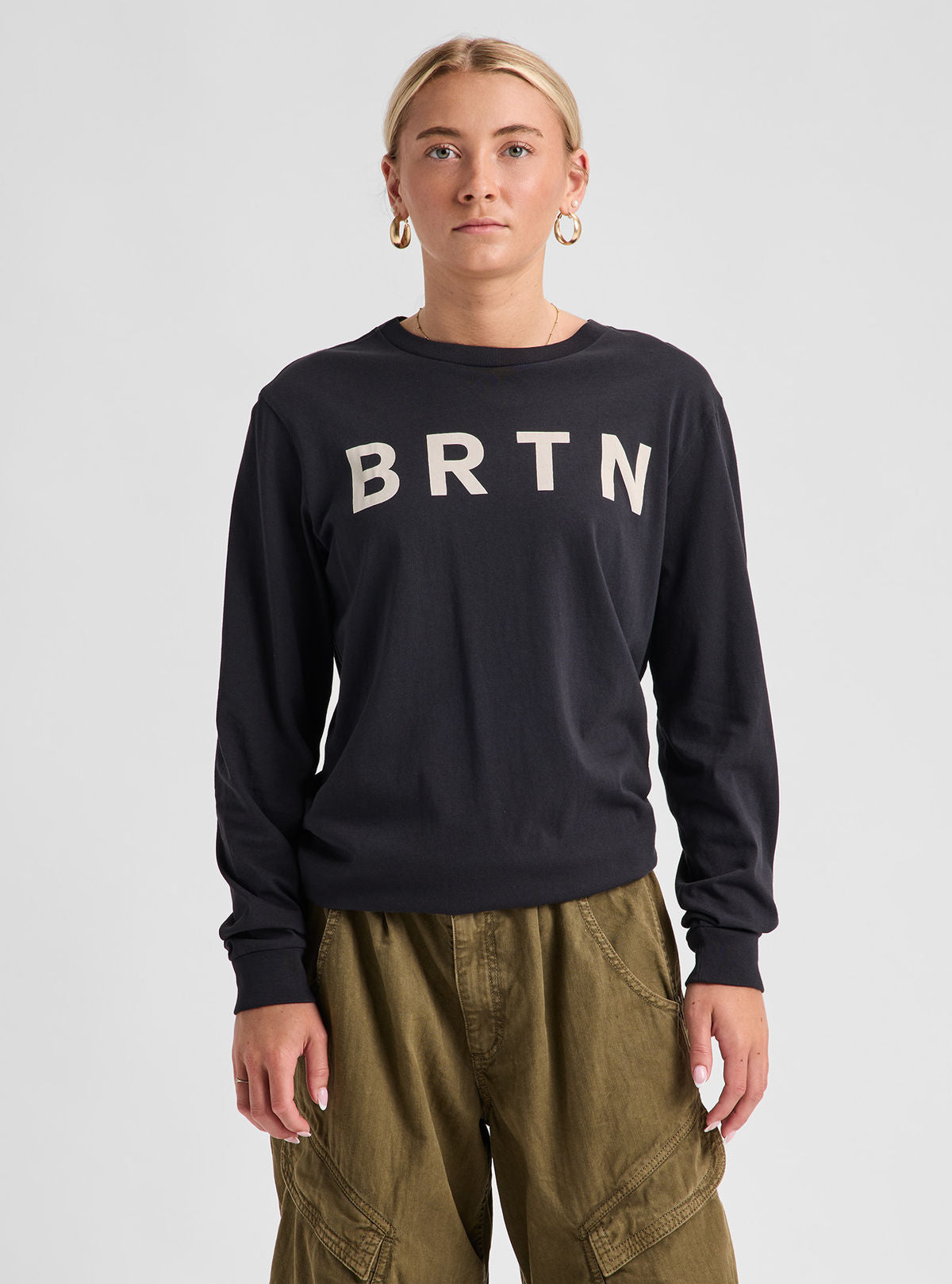 Burton BRTN Long Sleeve T-Shirt - True Black - Burton Ls Tee Apparel - alternate view 7