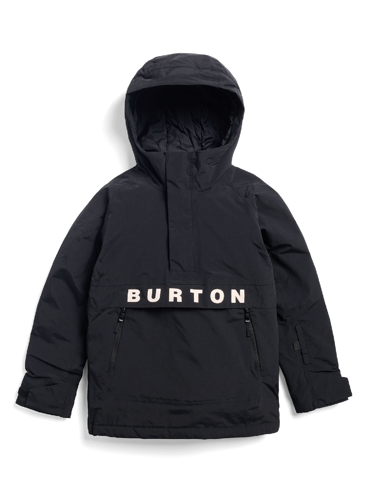 Kids' Burton Frostner 2L Anorak Jacket - True Black - Burton Anorak Outerwear