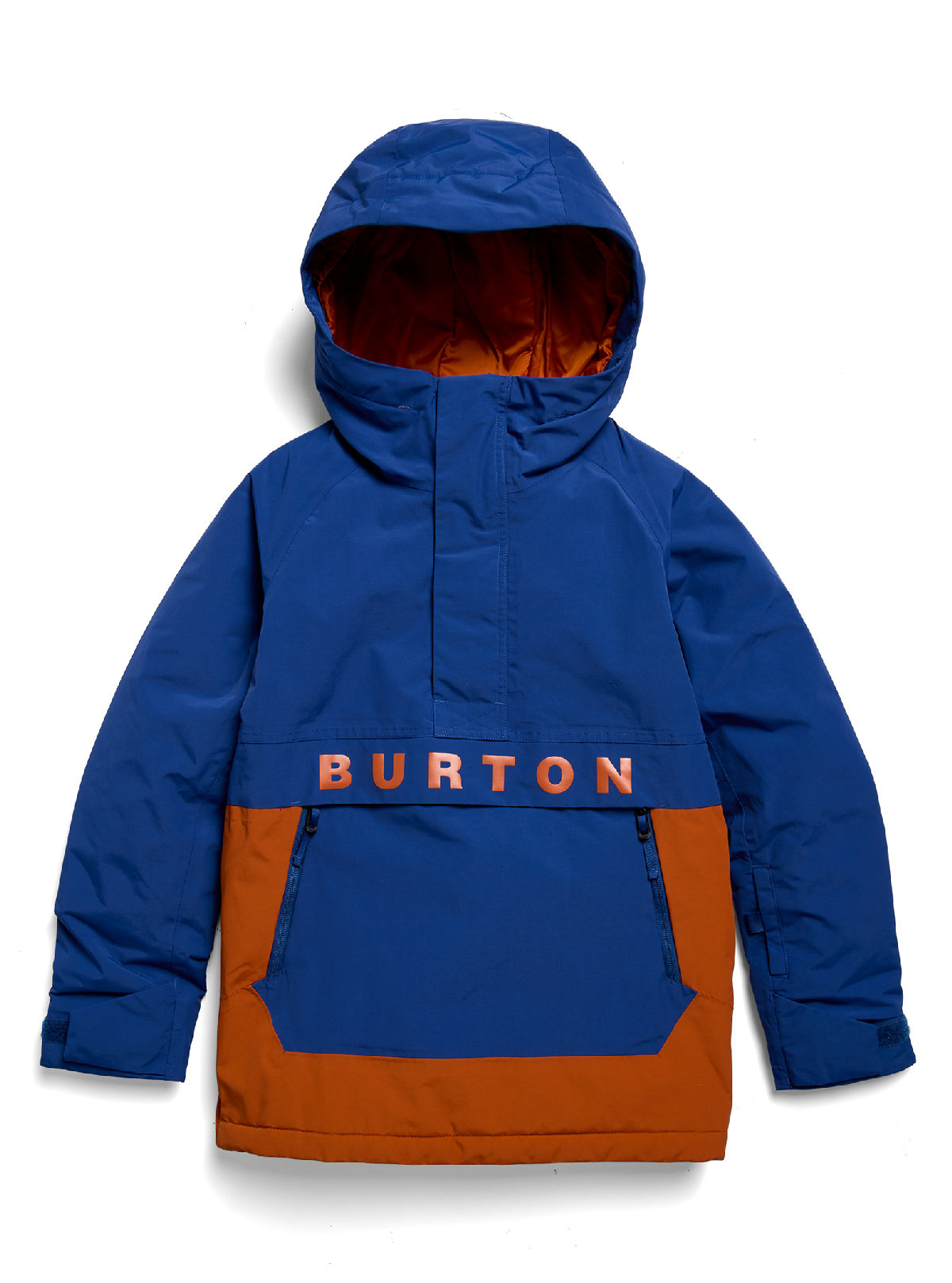 Kids' Burton Frostner 2L Anorak Jacket - Twilight Blue/Spiced Chai - Burton Anorak Outerwear