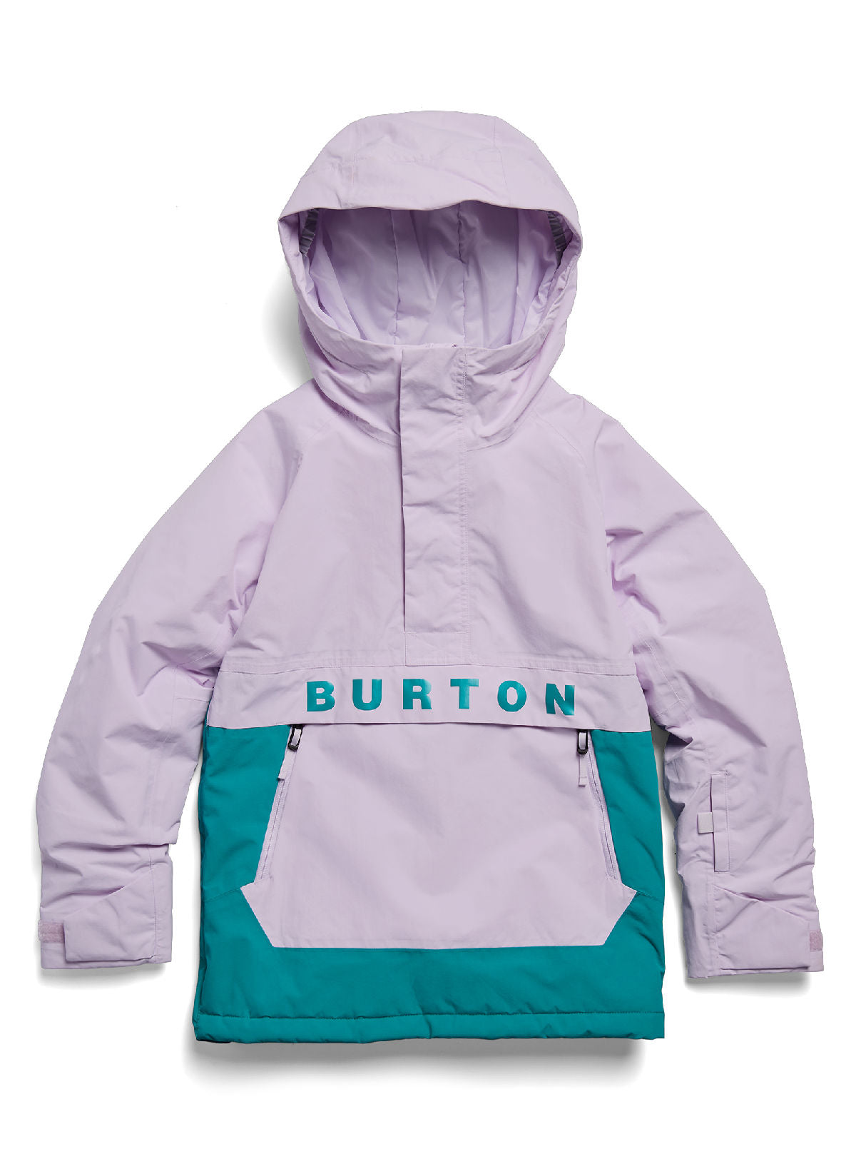 Kids' Burton Frostner 2L Anorak Jacket - Moondust Purple/Pacific Teal - Burton Anorak Outerwear