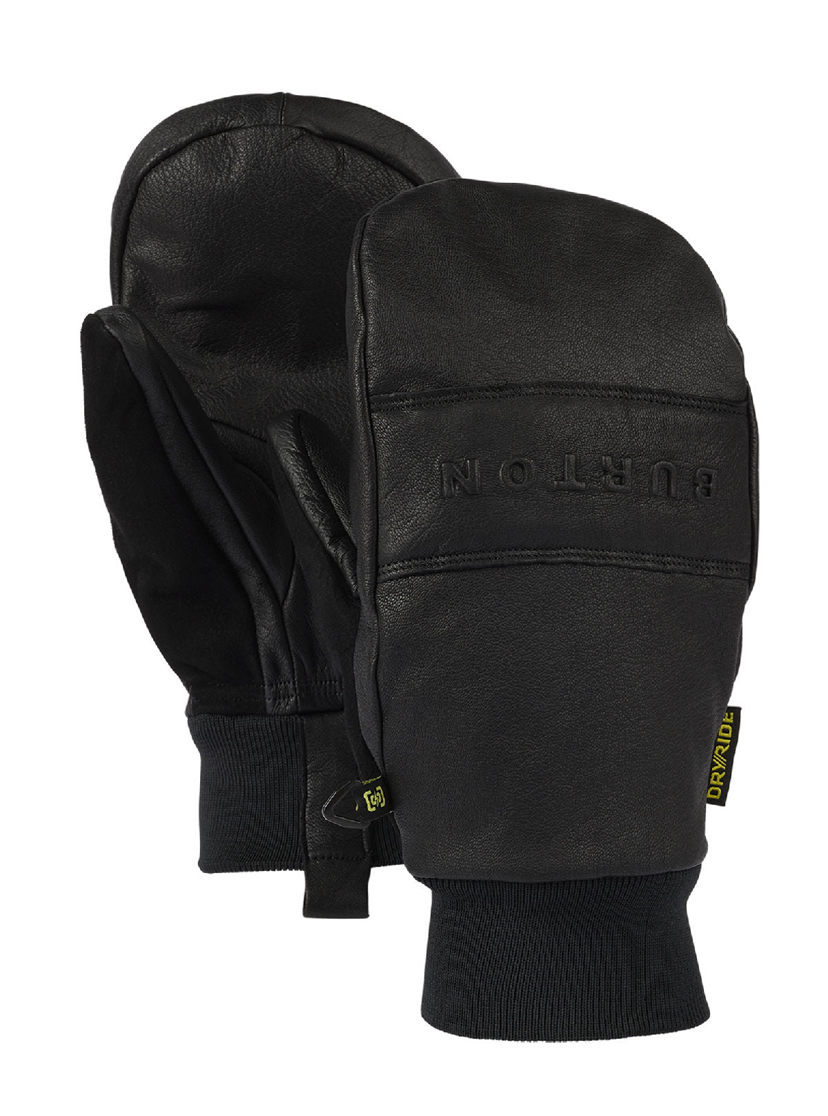 Burton Treeline Leather Mittens - True Black - Burton Mitts