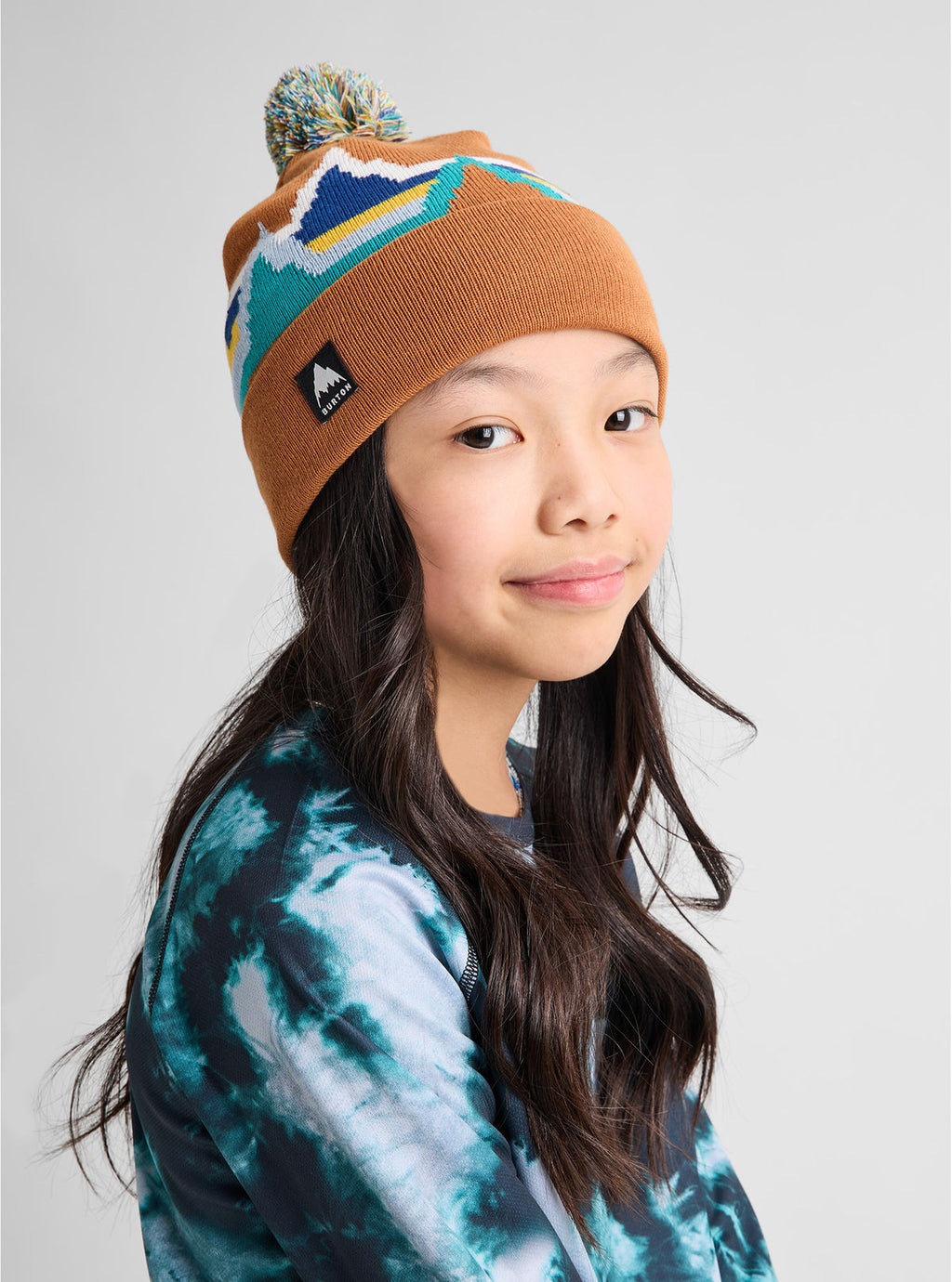 Kids' Burton Recycled Echo Lake Beanie - Spiced Chai - Burton Beanies - alternate view 3