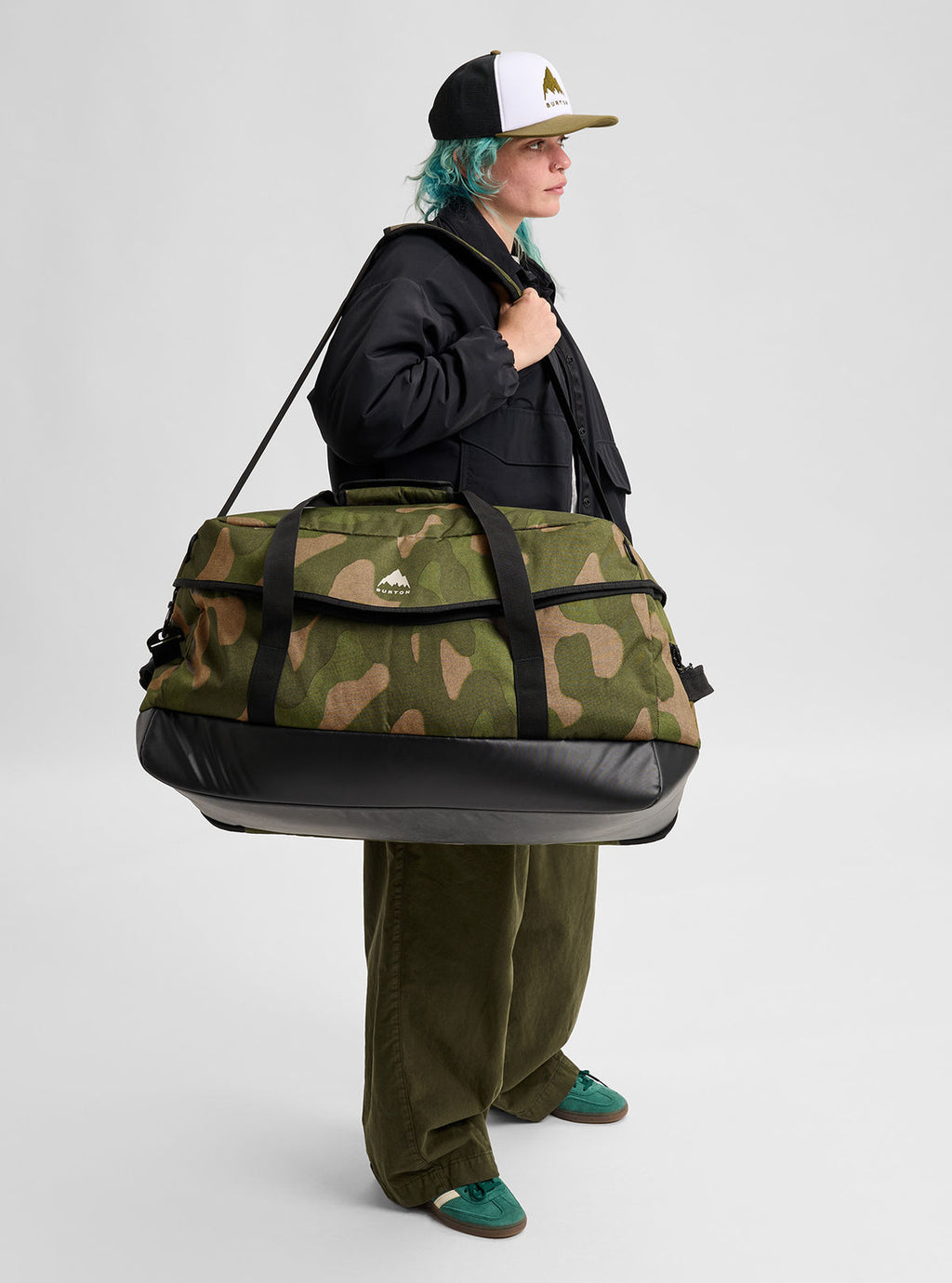 Burton Flight Attendant 90L Duffel Bag - Keel Camo - Burton Equipment Bags - alternate view 3