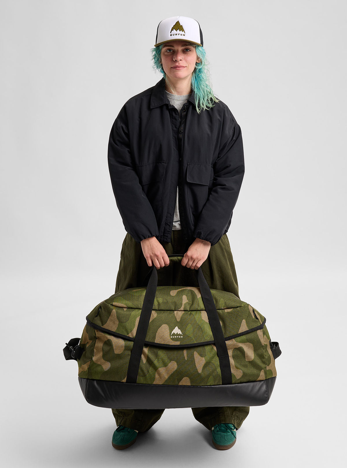 Burton Flight Attendant 90L Duffel Bag - Keel Camo - Burton Equipment Bags - alternate view 4