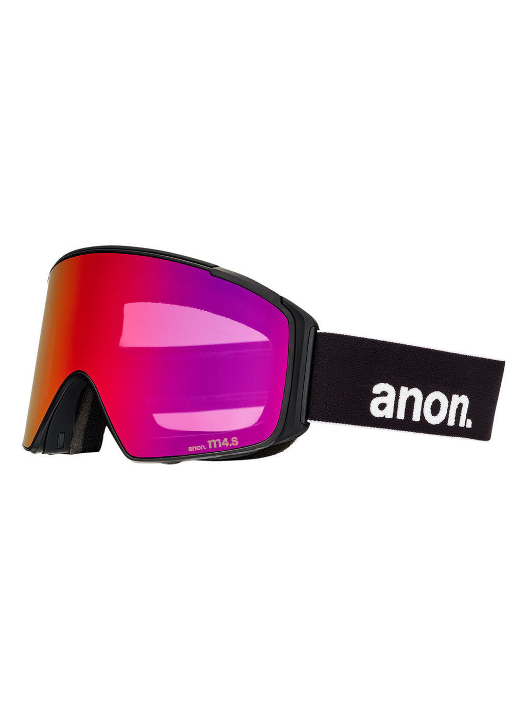 Anon M4S Goggles (Cylindrical) + Bonus Lens + MFI Face Mask - Black / Perceive Sunny Red - Anon Magnatech Goggle - alternate view 3