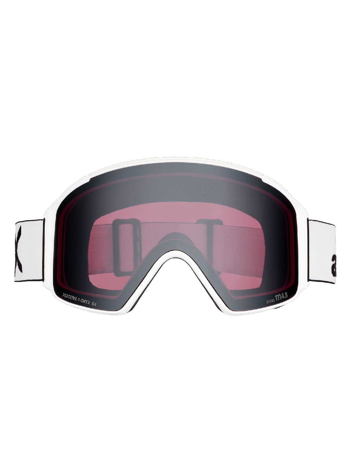 Anon M4S Goggles (Cylindrical) + Bonus Lens + MFI Face Mask - White / Perceive Sunny Onyx - W26 - Anon Magnatech Goggle - alternate view 2