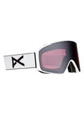 Anon M4S Goggles (Cylindrical) + Bonus Lens + MFI Face Mask - White/Perceive Sunny Onyx - Magnatech Goggle