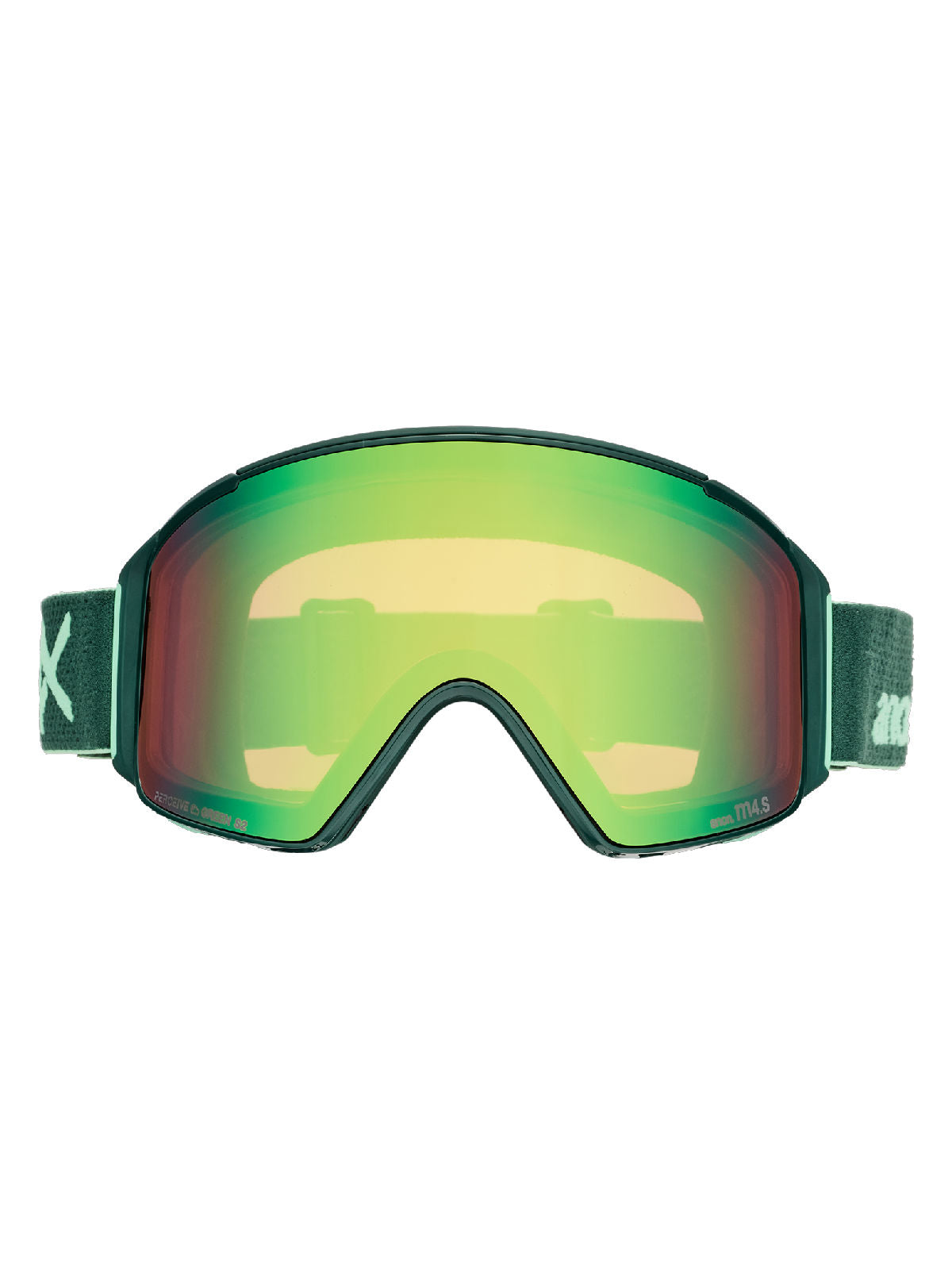 Anon M4S Goggles (Cylindrical) + Bonus Lens + MFI Face Mask - Brunswick Green / Perceive Variable Green - Anon Magnatech Goggle - alternate view 2