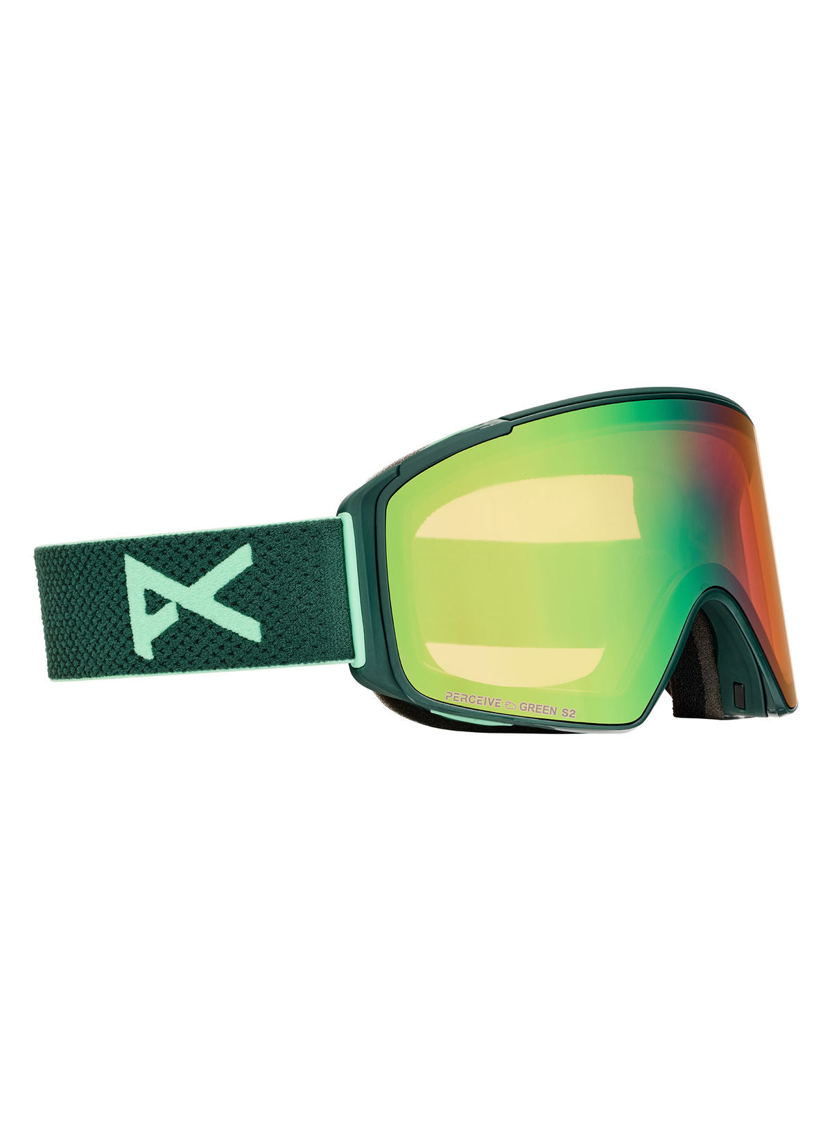 Anon M4S Goggles (Cylindrical) + Bonus Lens + MFI Face Mask - Brunswick Green / Perceive Variable Green - Anon Magnatech Goggle
