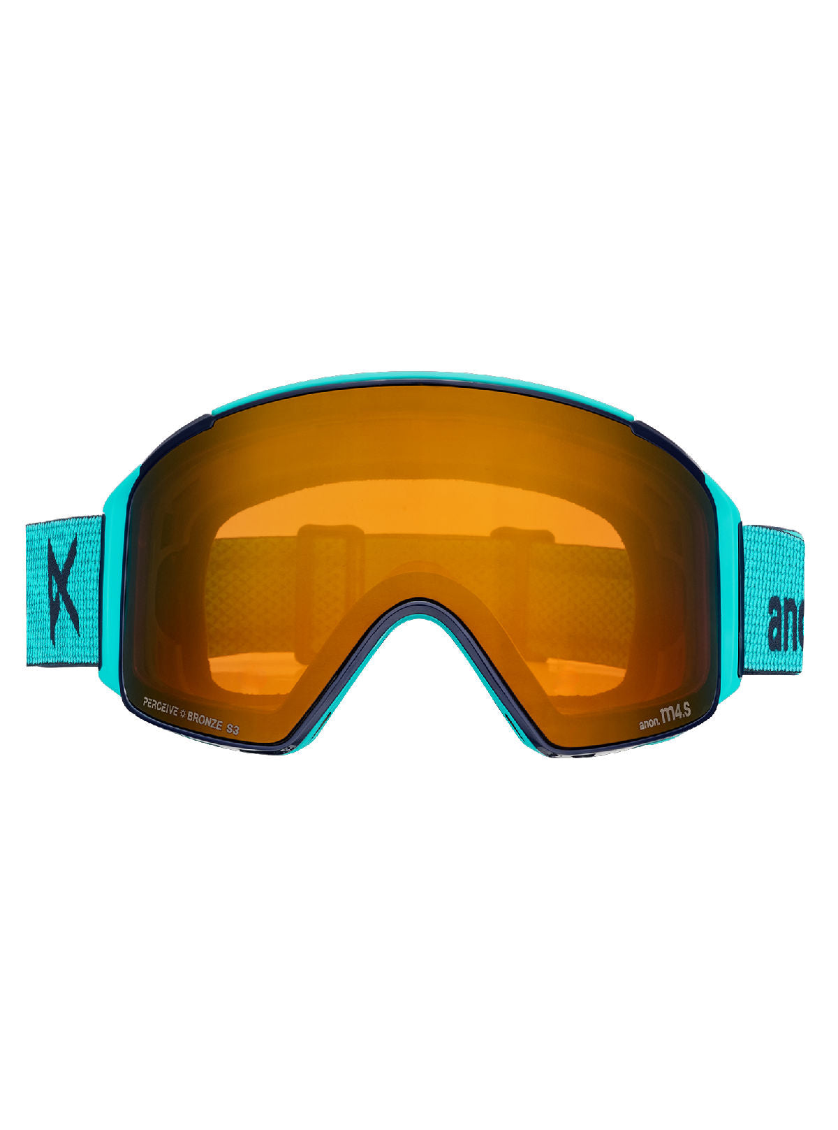 Anon M4S Goggles (Cylindrical) + Bonus Lens + MFI Face Mask - Marine / Perceive Sunny Bronze - Anon Magnatech Goggle - alternate view 2
