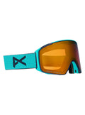 Anon M4S Goggles (Cylindrical) + Bonus Lens + MFI Face Mask - Marine / Perceive Sunny Bronze - Magnatech Goggle