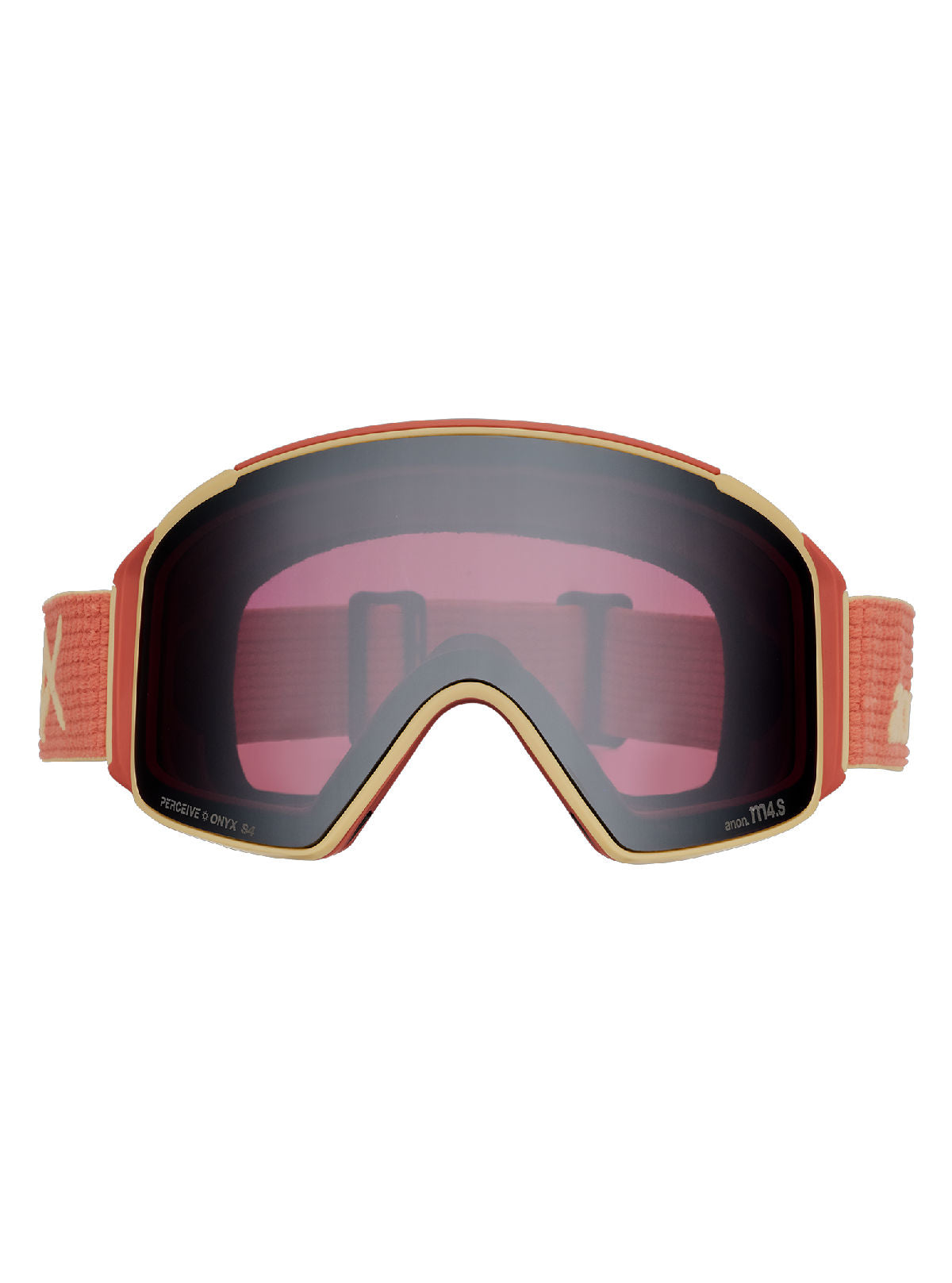 Anon M4S Goggles (Cylindrical) + Bonus Lens + MFI Face Mask - Terracotta / Perceive Sunny Onyx - Anon Magnatech Goggle - alternate view 2
