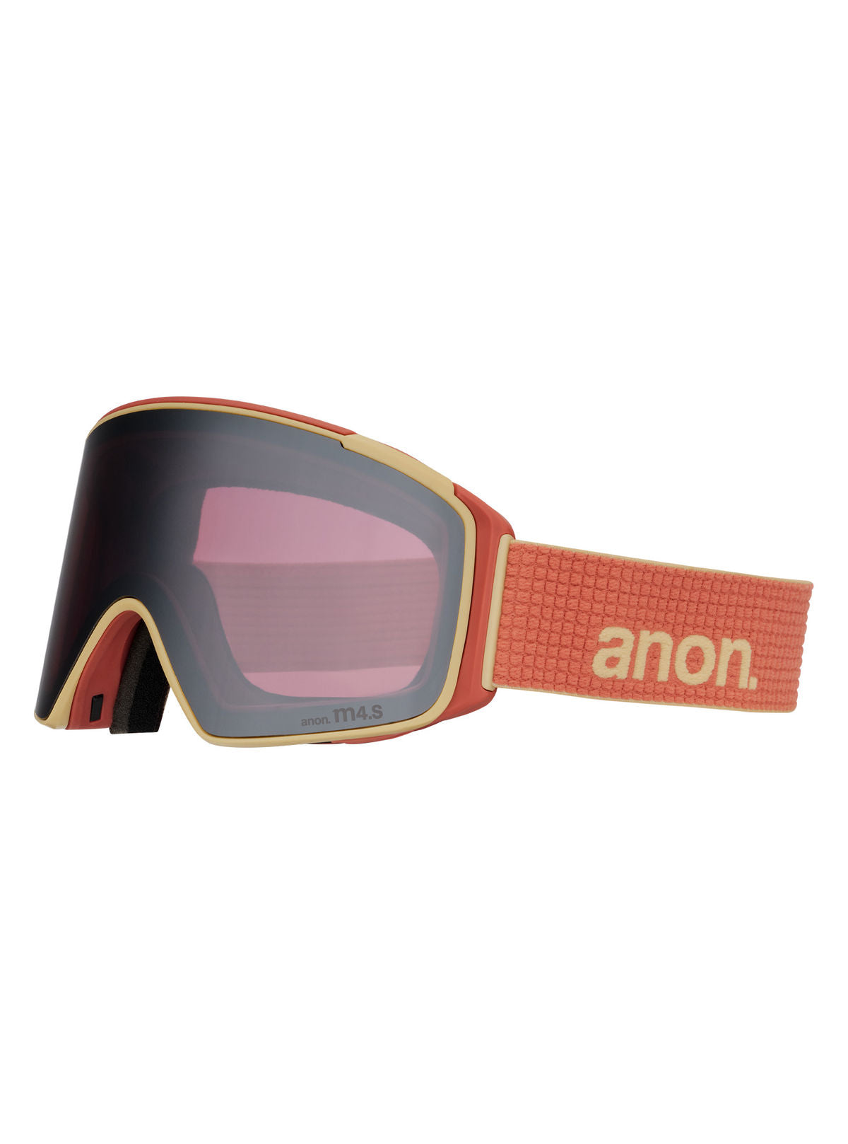 Anon M4S Goggles (Cylindrical) + Bonus Lens + MFI Face Mask - Terracotta / Perceive Sunny Onyx - Anon Magnatech Goggle - alternate view 3