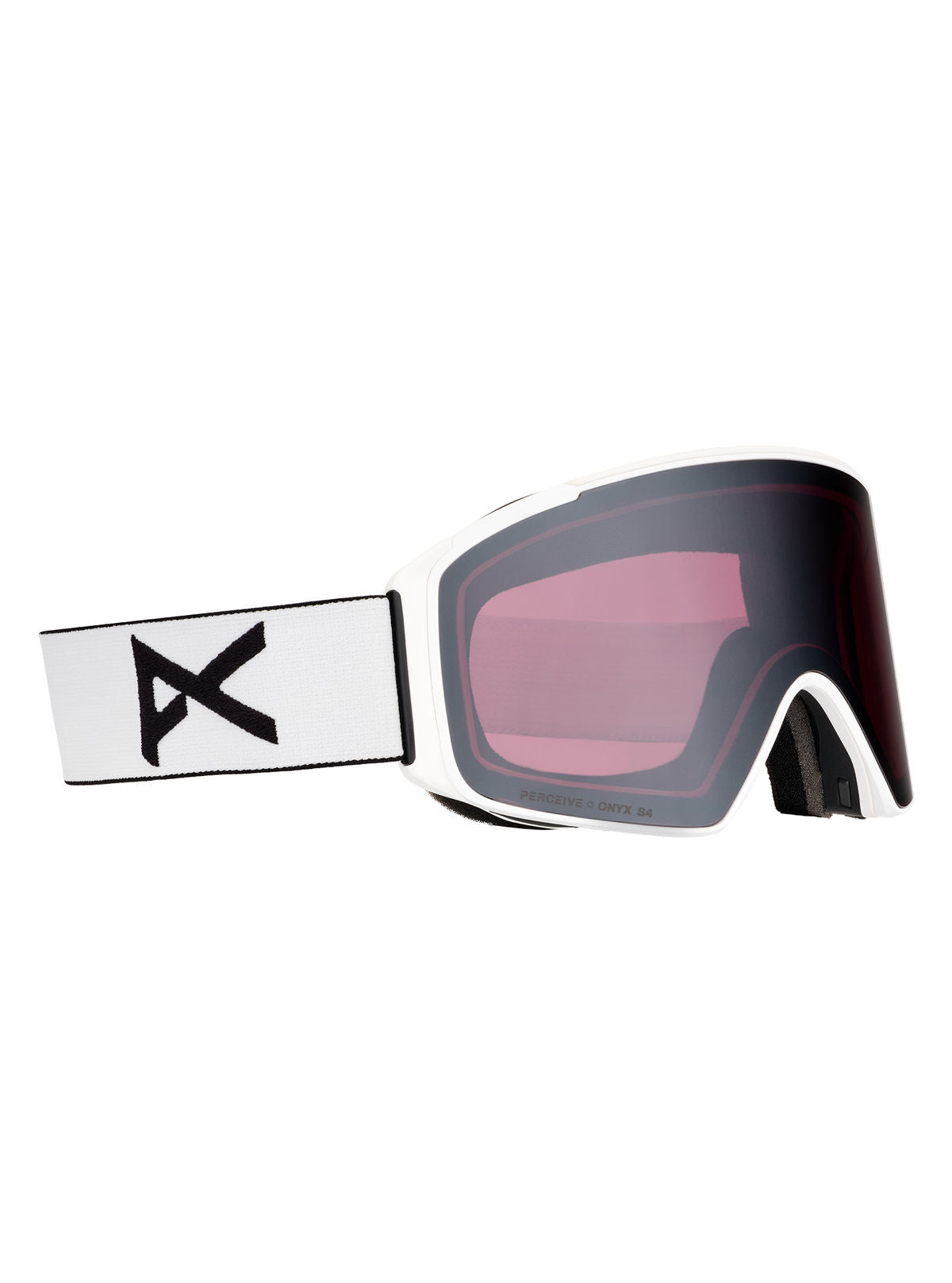 Anon M4S Goggles (Cylindrical) + Bonus Lens + MFI Face Mask - White / Perceive Sunny Onyx - Anon Magnatech Goggle