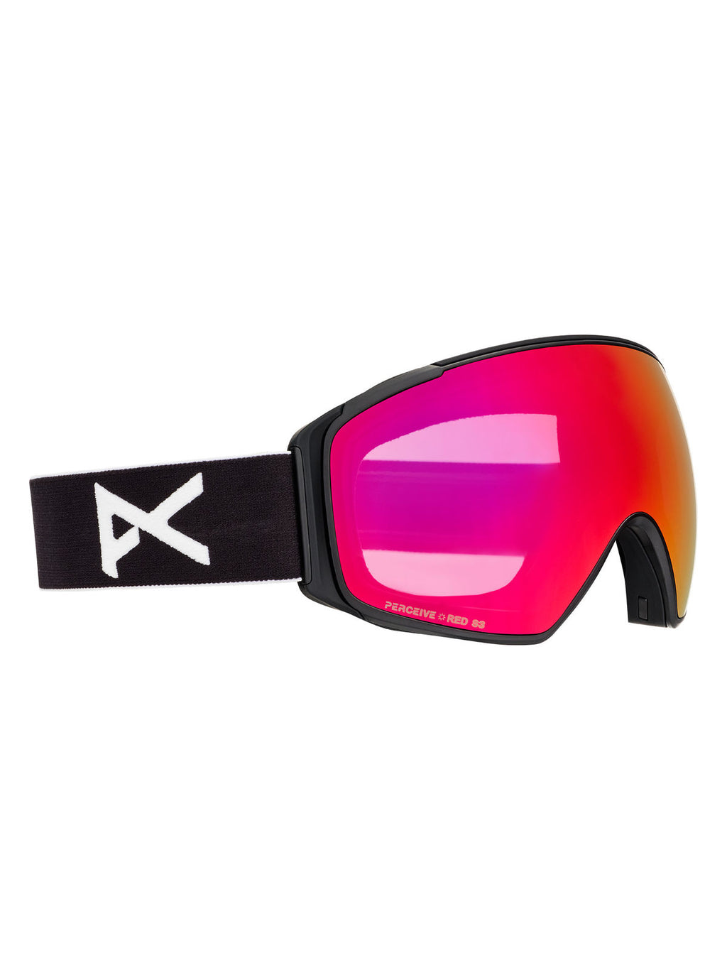 Anon M4S Goggles (Toric) + Bonus Lens + MFI Face Mask - Black / Perceive Sunny Red - Anon Magnatech Goggle