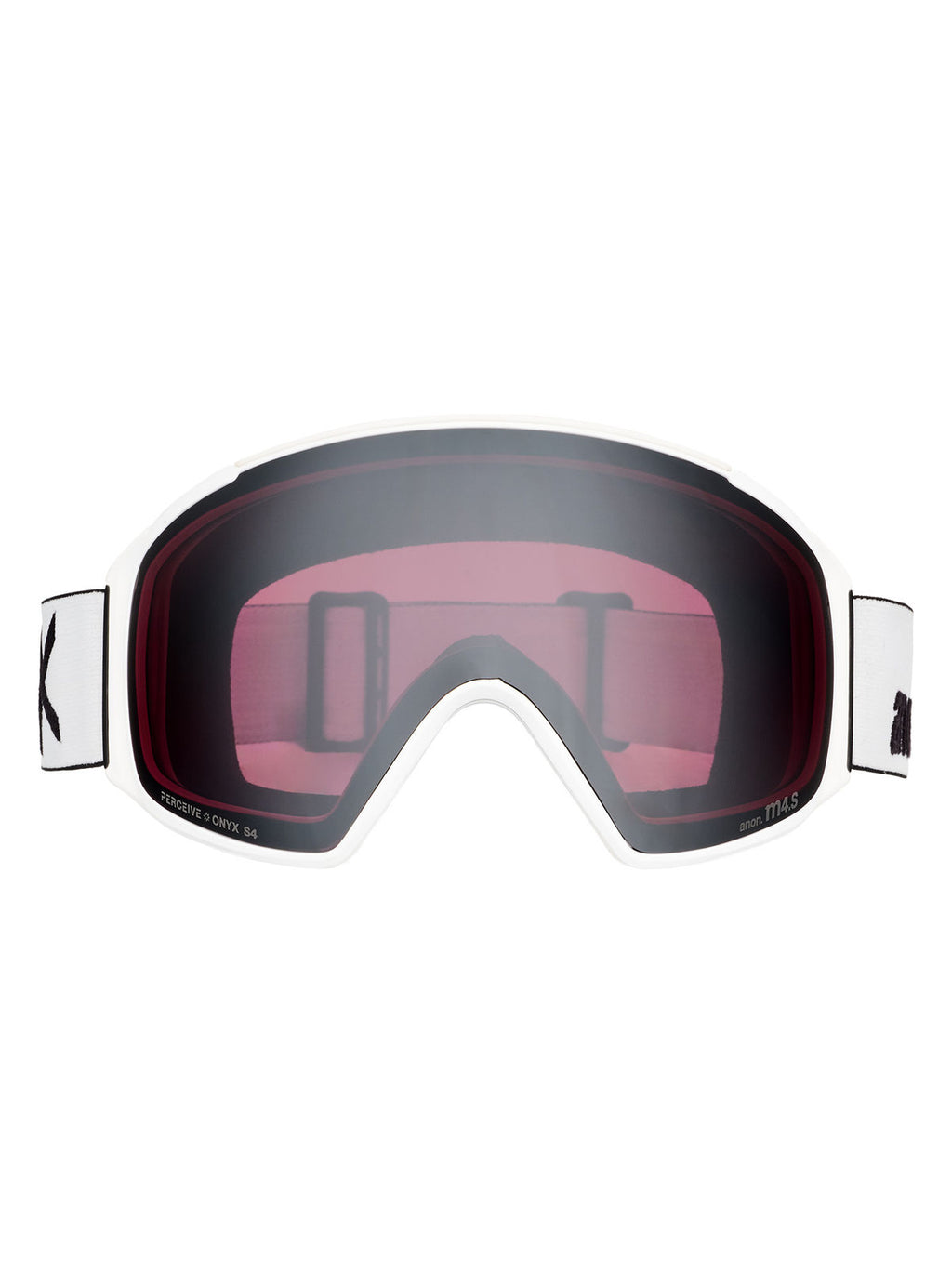 Anon M4S Goggles (Toric) + Bonus Lens + MFI Face Mask - White / Perceive Sunny Onyx - Anon Magnatech Goggle - alternate view 2