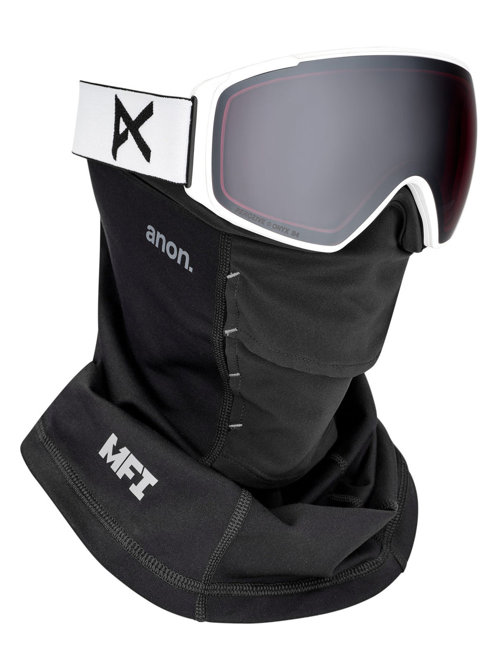 Anon M4S Goggles (Toric) + Bonus Lens + MFI Face Mask - White / Perceive Sunny Onyx - Anon Magnatech Goggle - alternate view 5