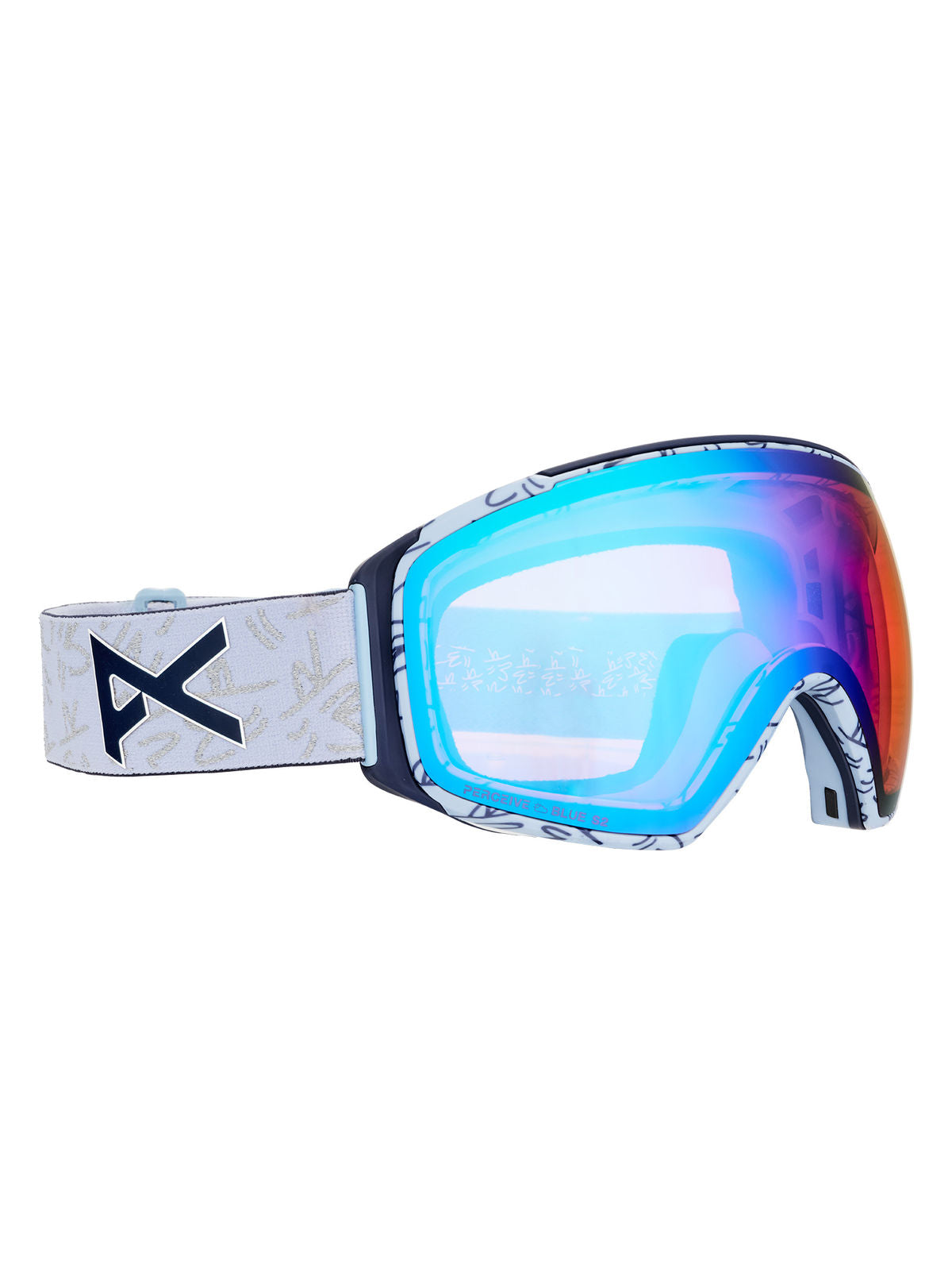 Anon M4S Goggles (Toric) + Bonus Lens + MFI Face Mask - Lbmidnightgus / Perceive Variable Blue - Anon Magnatech Goggle