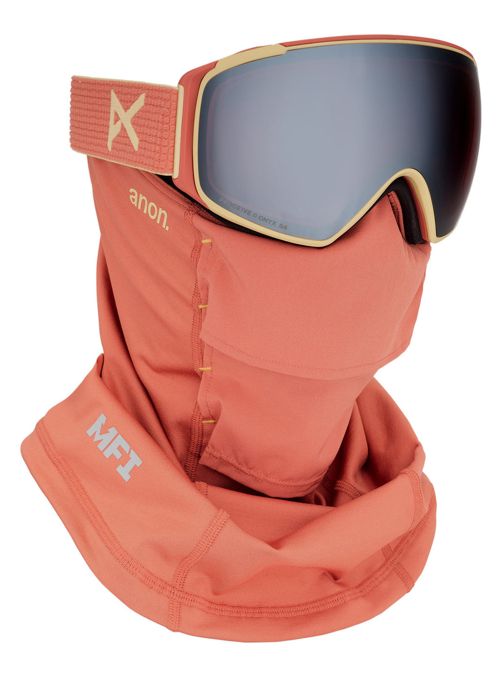 Anon M4S Goggles (Toric) + Bonus Lens + MFI Face Mask - Terracotta / Perceive Sunny Onyx - Anon Magnatech Goggle - alternate view 5
