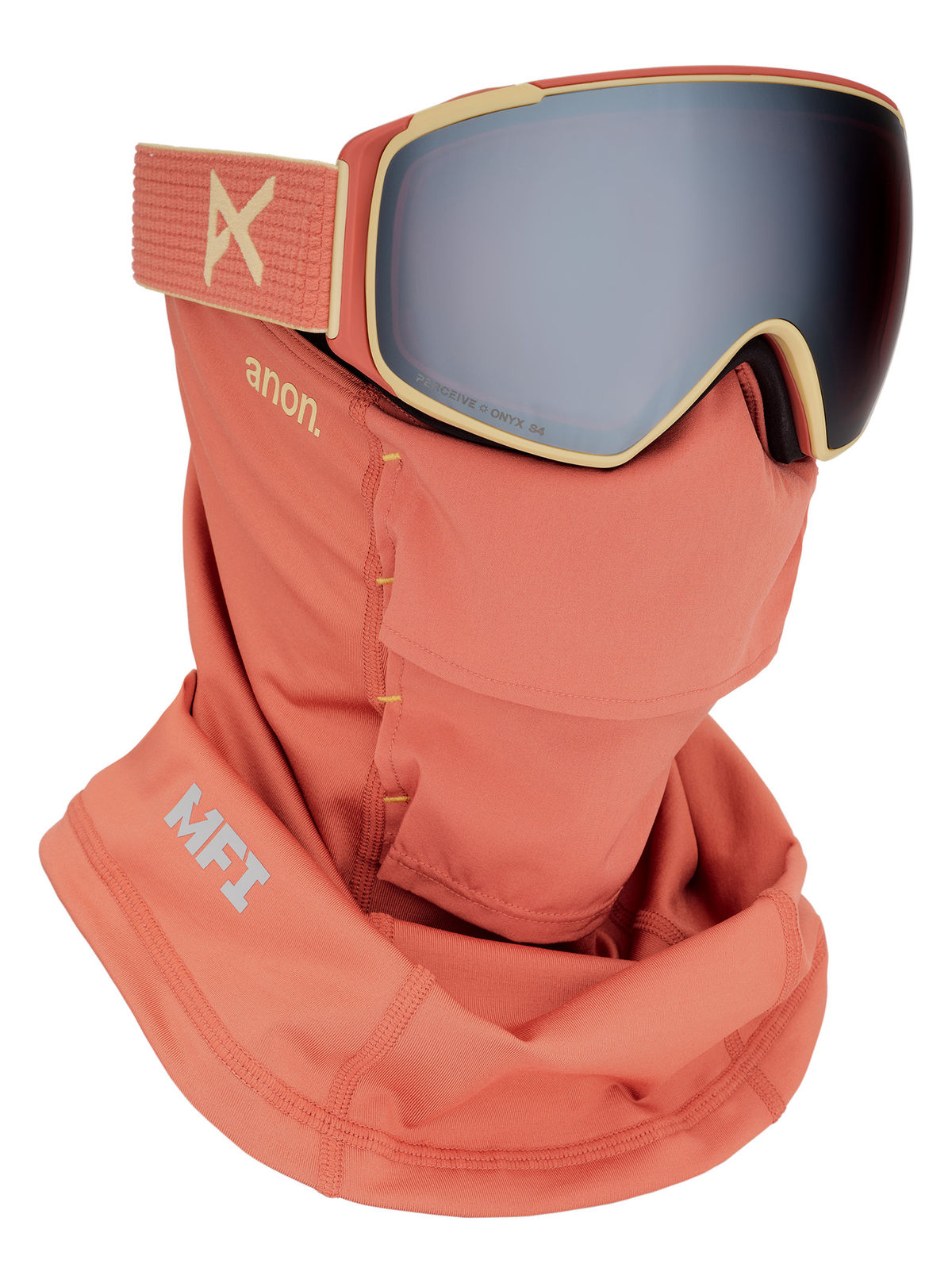 Anon M4S Goggles (Toric) + Bonus Lens + MFI Face Mask - Terracotta / Perceive Sunny Onyx - Anon Magnatech Goggle - alternate view 5