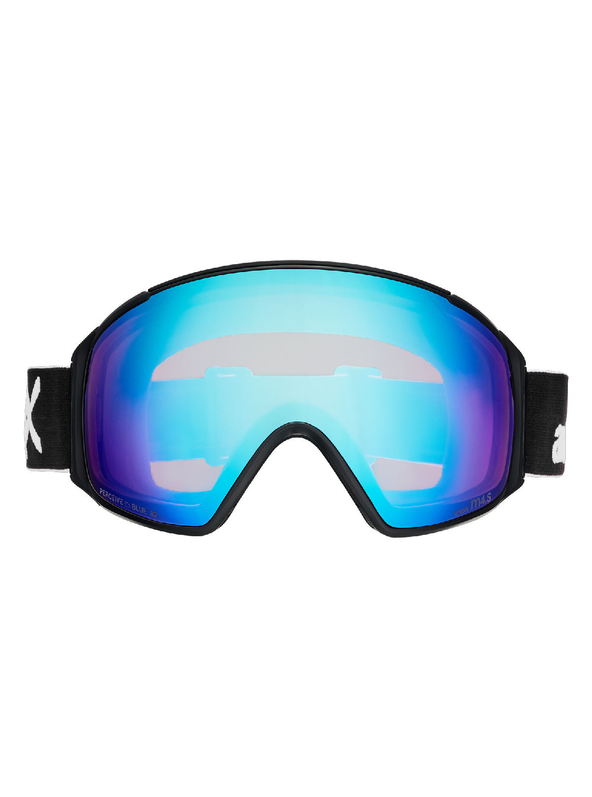Anon M4S Goggles (Toric) + Bonus Lens + MFI Face Mask - Black / Perceive Variable Blue - Anon Magnatech Goggle - alternate view 2