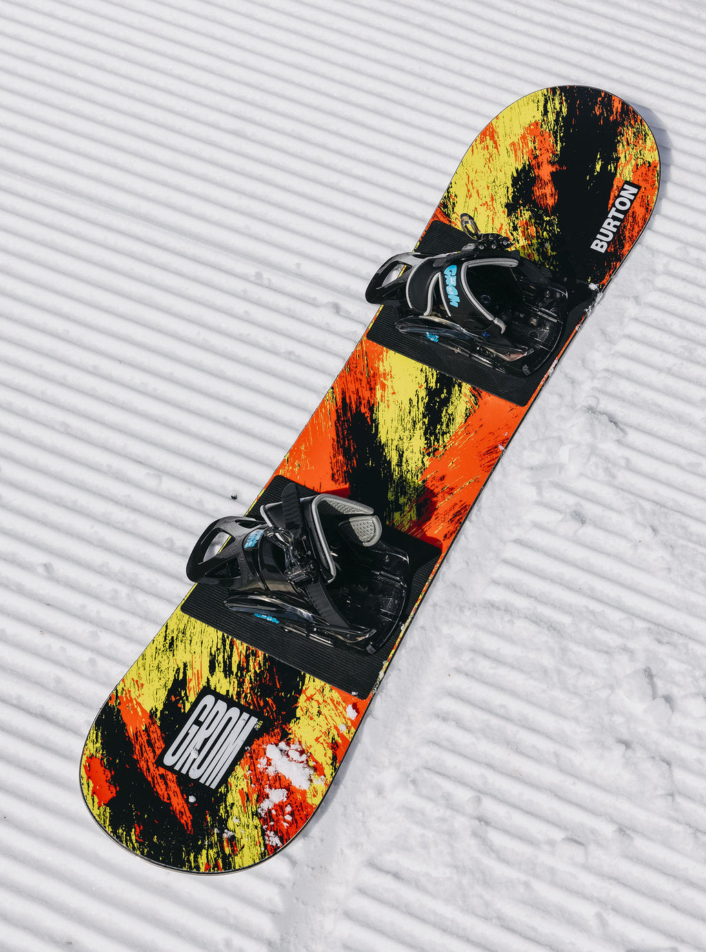 Kids' Burton Grom Flat Top Snowboard - Purple/Teal - All Mountain