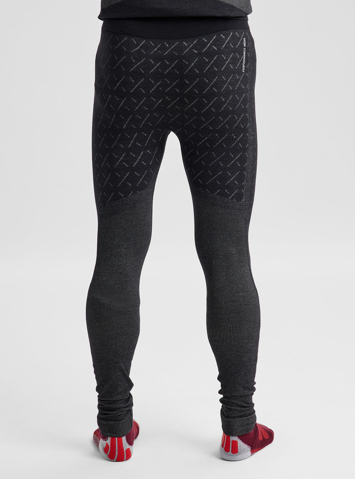 Men's Burton [ak] Slokar Merino Base Layer Pants - True Black/Gray Cloud - Burton Pants Base - alternate view 5
