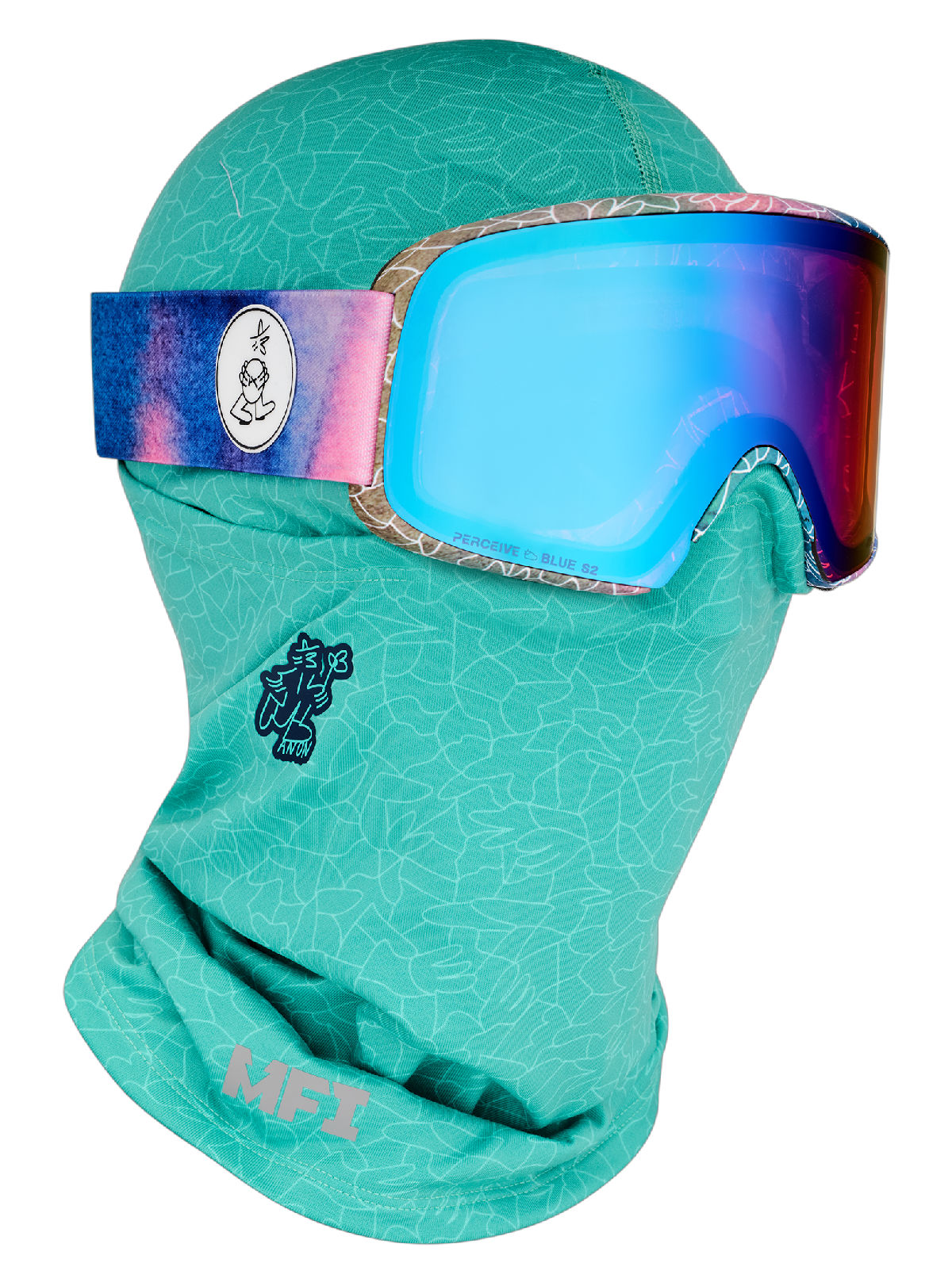 Anon MFI Hellbrook Balaclava - LB Marine Crackle - Anon Neckwear