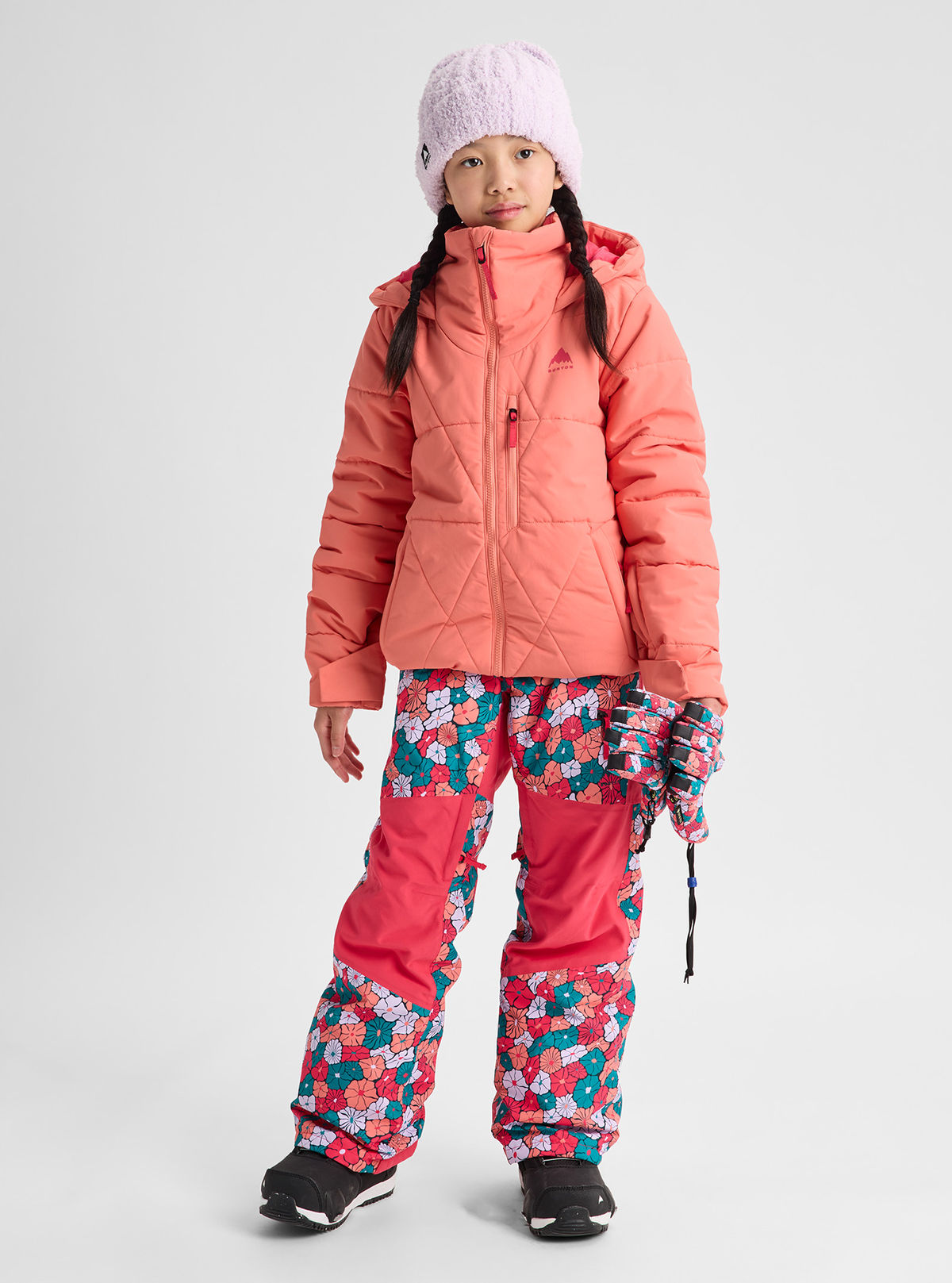 Kids' Burton Spindal 2L Jacket - Peach Echo - Burton Jacket Outerwear - alternate view 2