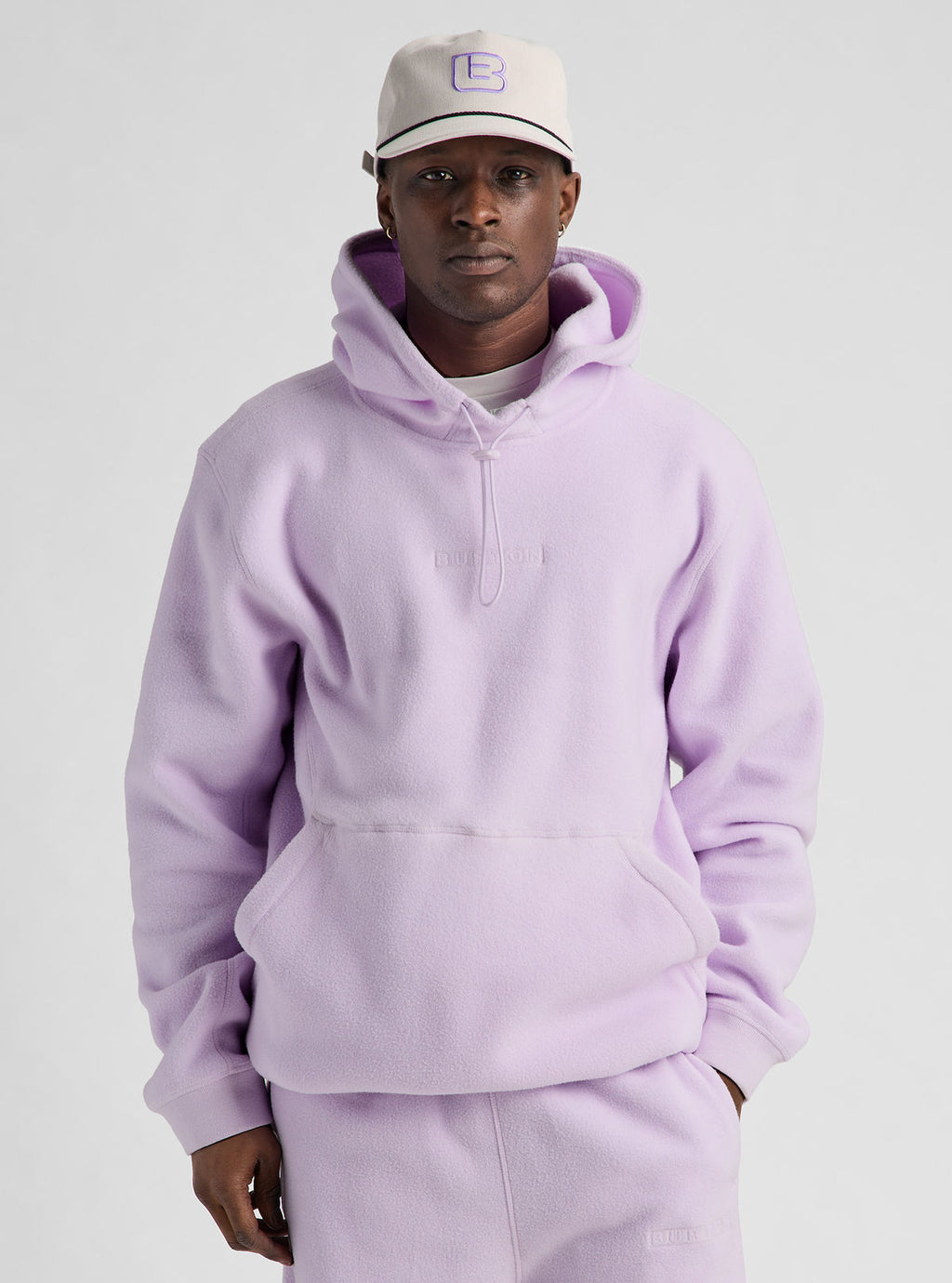 Burton Cinder Pullover Hoodie - Moondust Purple - Burton Pullover Hoodie Apparel - alternate view 4