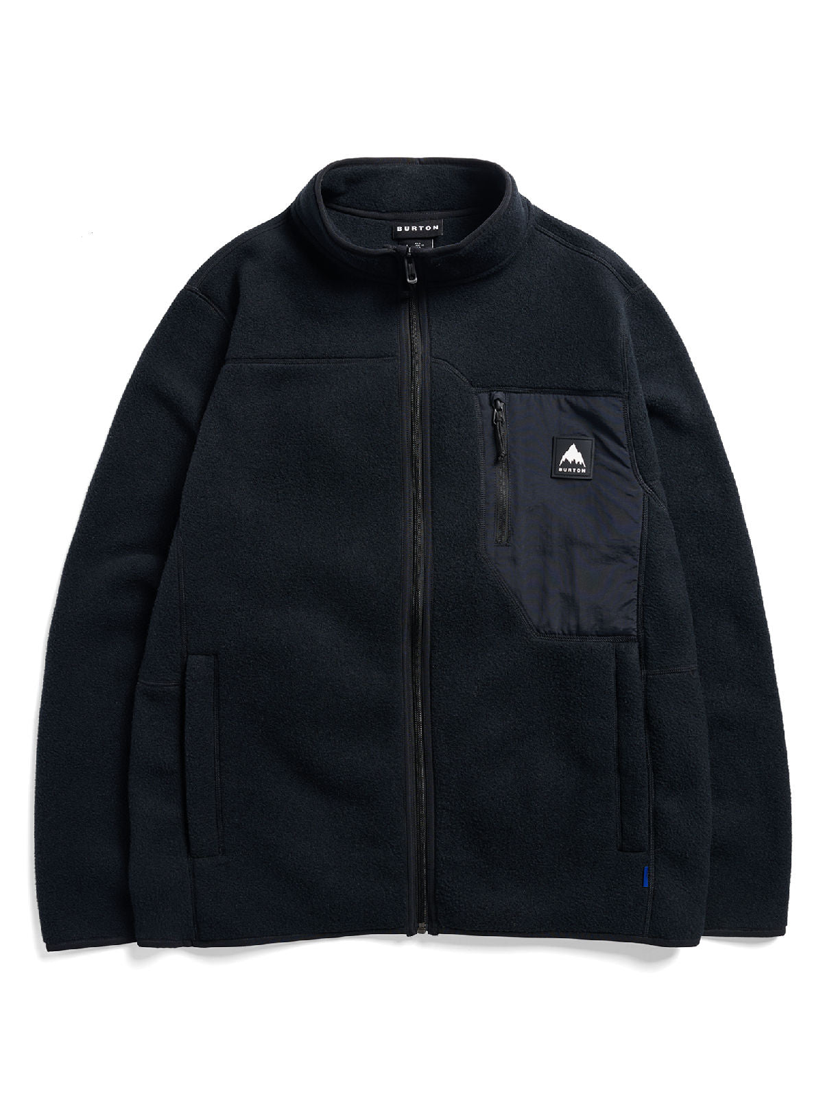 Men's Burton Cinder Full-Zip Fleece - True Black - Burton Full Zip Apparel