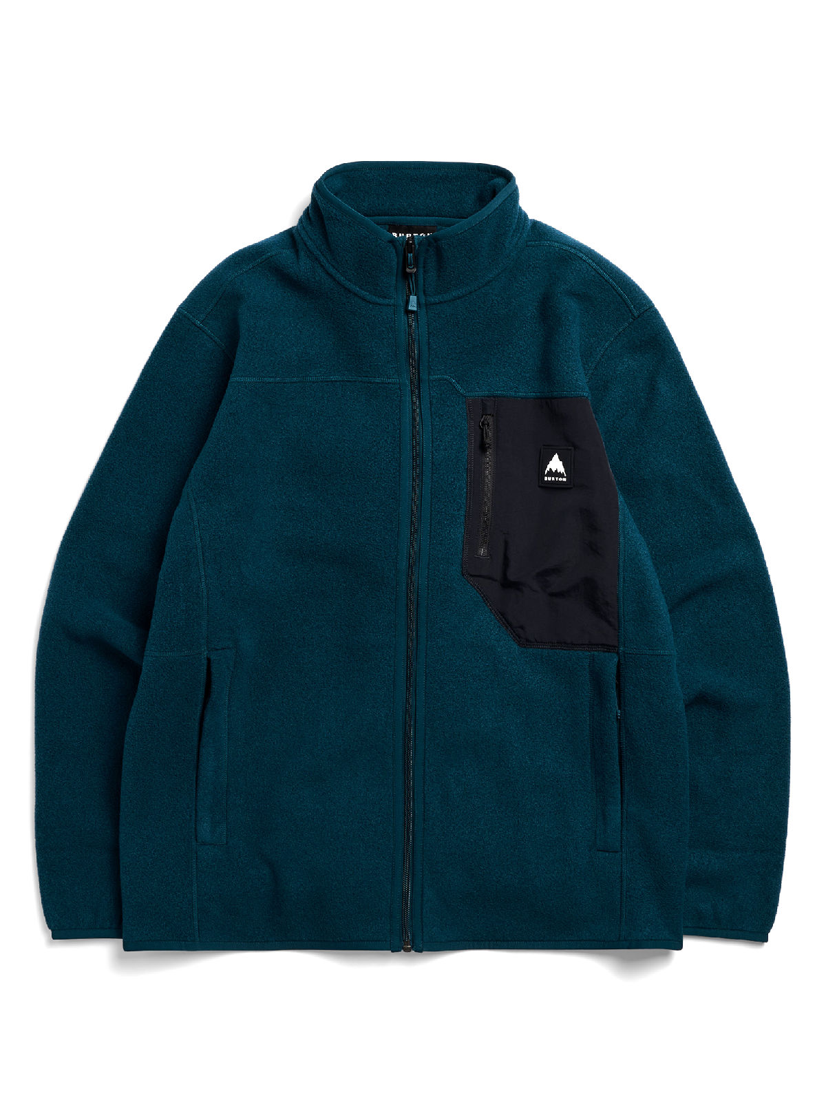 Men's Burton Cinder Full-Zip Fleece - Atlantic Teal - Burton Full Zip Apparel