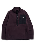 Men's Burton Cinder Pullover Fleece - Bear Hug Brown - Burton Quarter Pullover Apparel