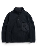 Women's Burton Cinder Fleece Pullover - True Black - Burton Quarter Pullover Apparel