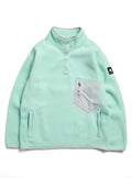 Women's Burton Cinder Fleece Pullover - Spring Frost - Burton Quarter Pullover Apparel