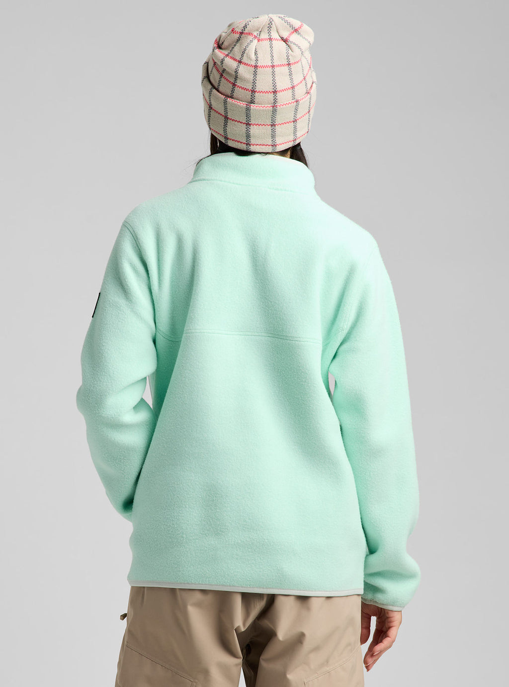 Women's Burton Cinder Fleece Pullover - Spring Frost - Burton Quarter Pullover Apparel - alternate view 4