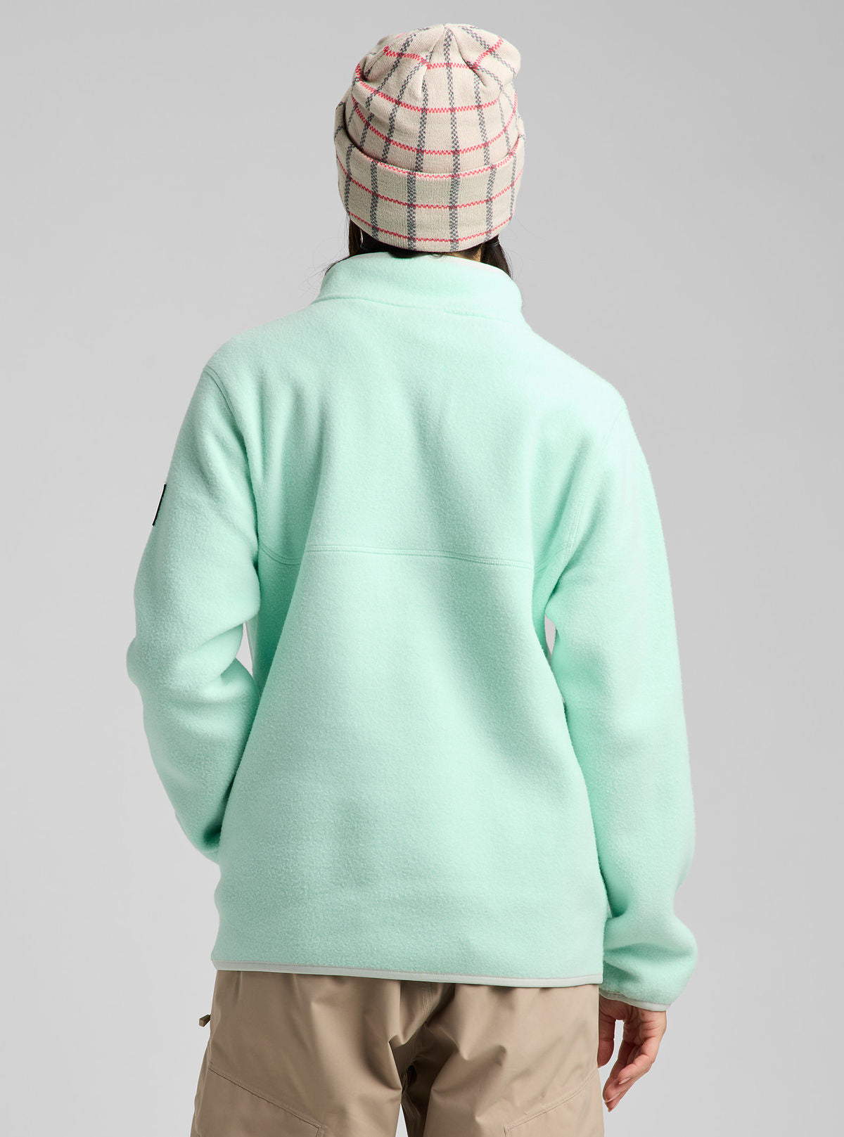Women's Burton Cinder Fleece Pullover - Spring Frost - Burton Quarter Pullover Apparel - alternate view 4