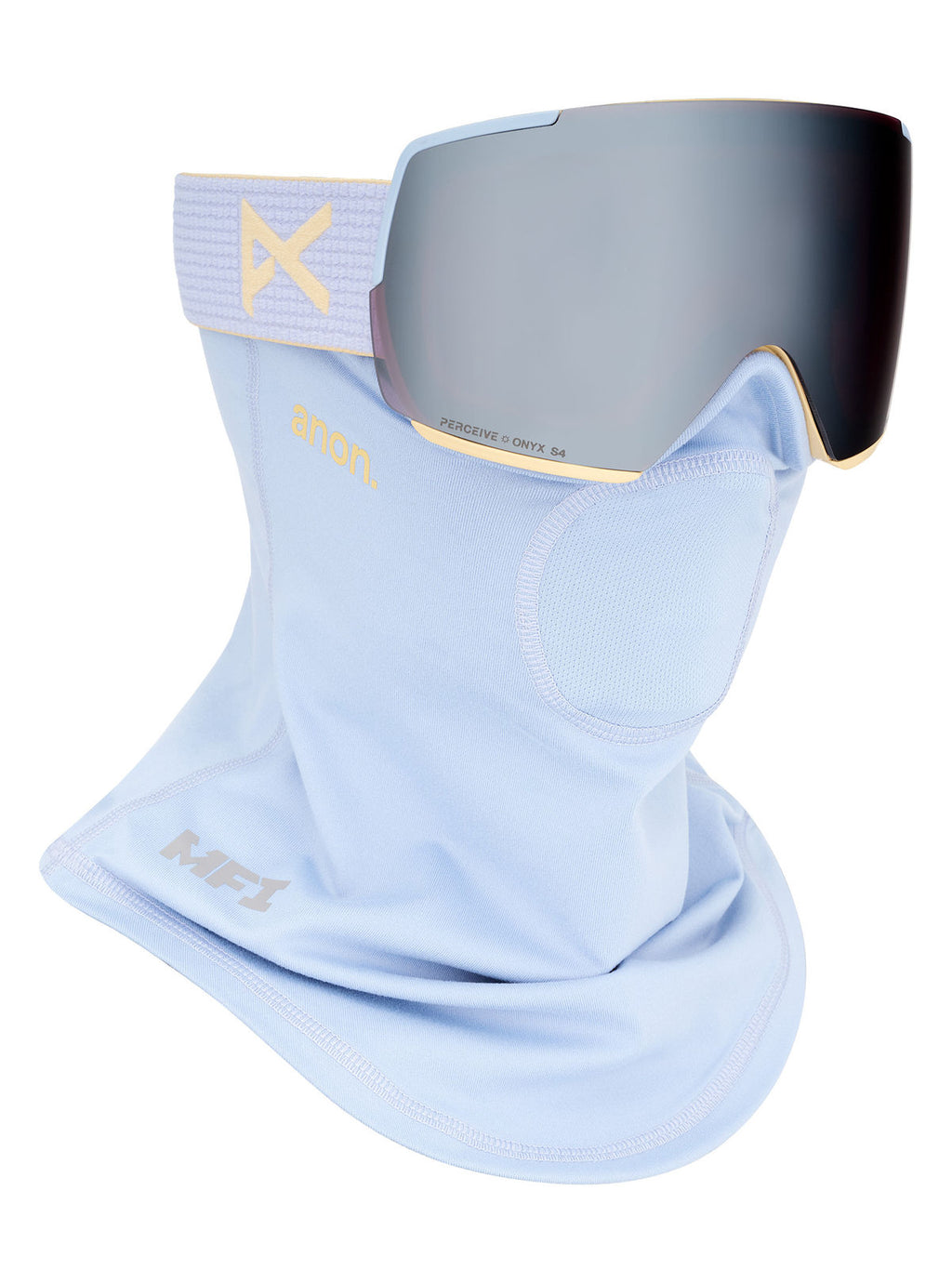 Anon M5 Goggles + Bonus Lens + MFI Face Mask - Airstream Blue / Perceive Sunny Onyx - Anon Magnatech Goggle - alternate view 5