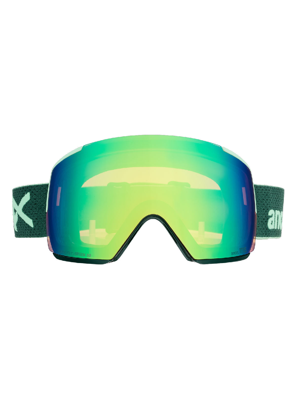 Anon M5 Goggles + Bonus Lens + MFI Face Mask - Brunswick Green / Perceive Variable Green - Anon Magnatech Goggle - alternate view 2