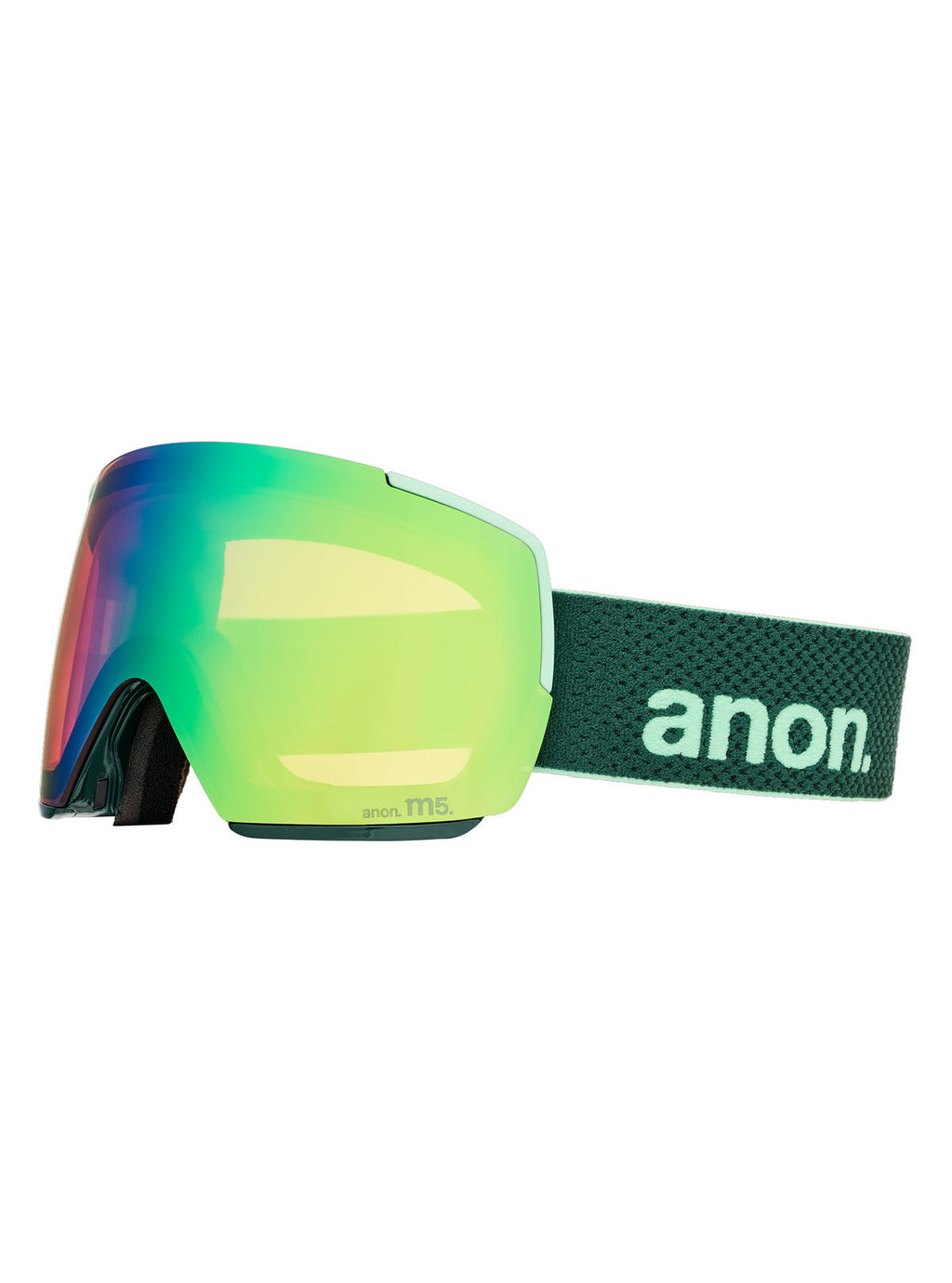 Anon M5 Goggles + Bonus Lens + MFI Face Mask - Brunswick Green / Perceive Variable Green - Anon Magnatech Goggle - alternate view 3