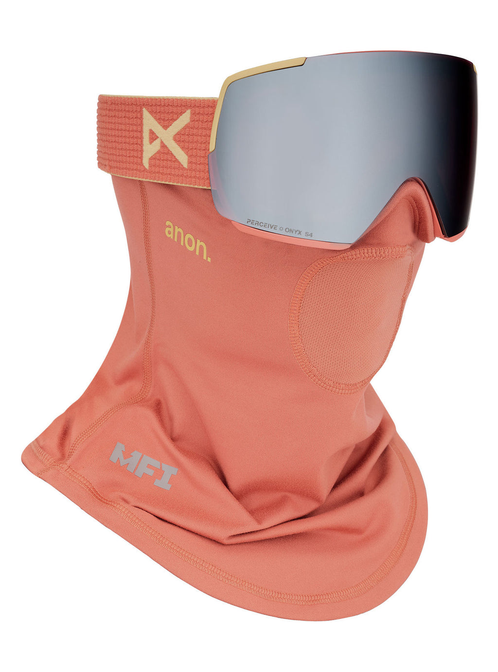 Anon M5 Goggles + Bonus Lens + MFI Face Mask - Terracotta / Perceive Sunny Onyx - Anon Magnatech Goggle - alternate view 5