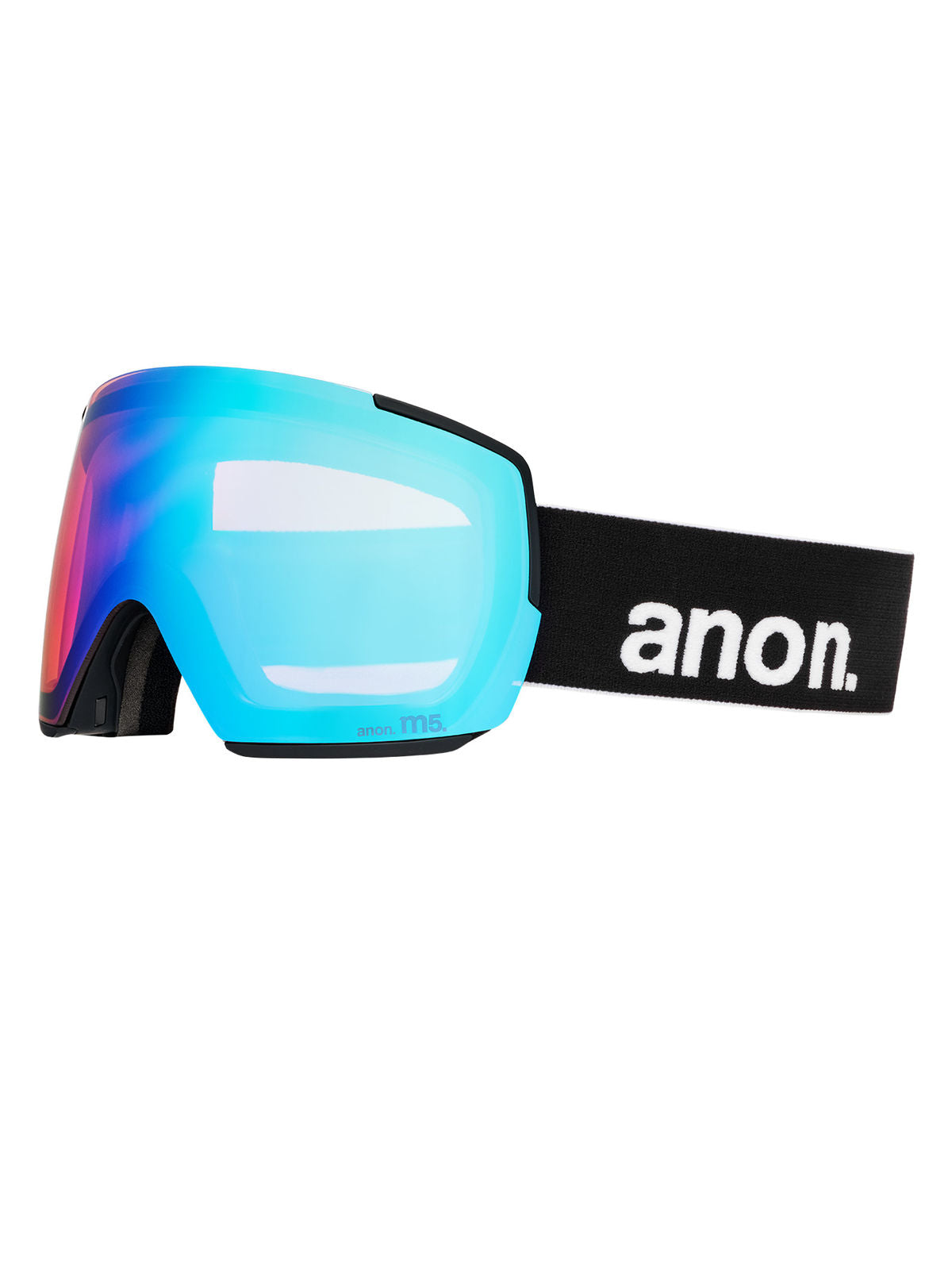 Anon M5 Goggles + Bonus Lens + MFI Face Mask - Black / Perceive Variable Blue - Anon Magnatech Goggle - alternate view 3