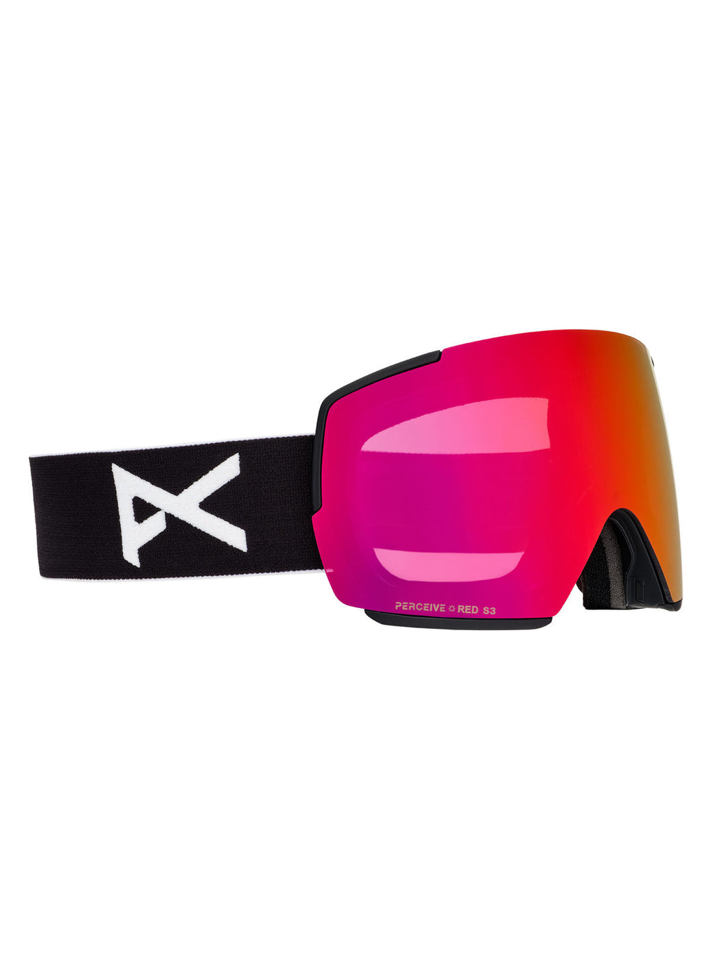 Anon M5 Goggles + Bonus Lens + MFI Face Mask - Black / Perceive Sunny Red - Anon Magnatech Goggle